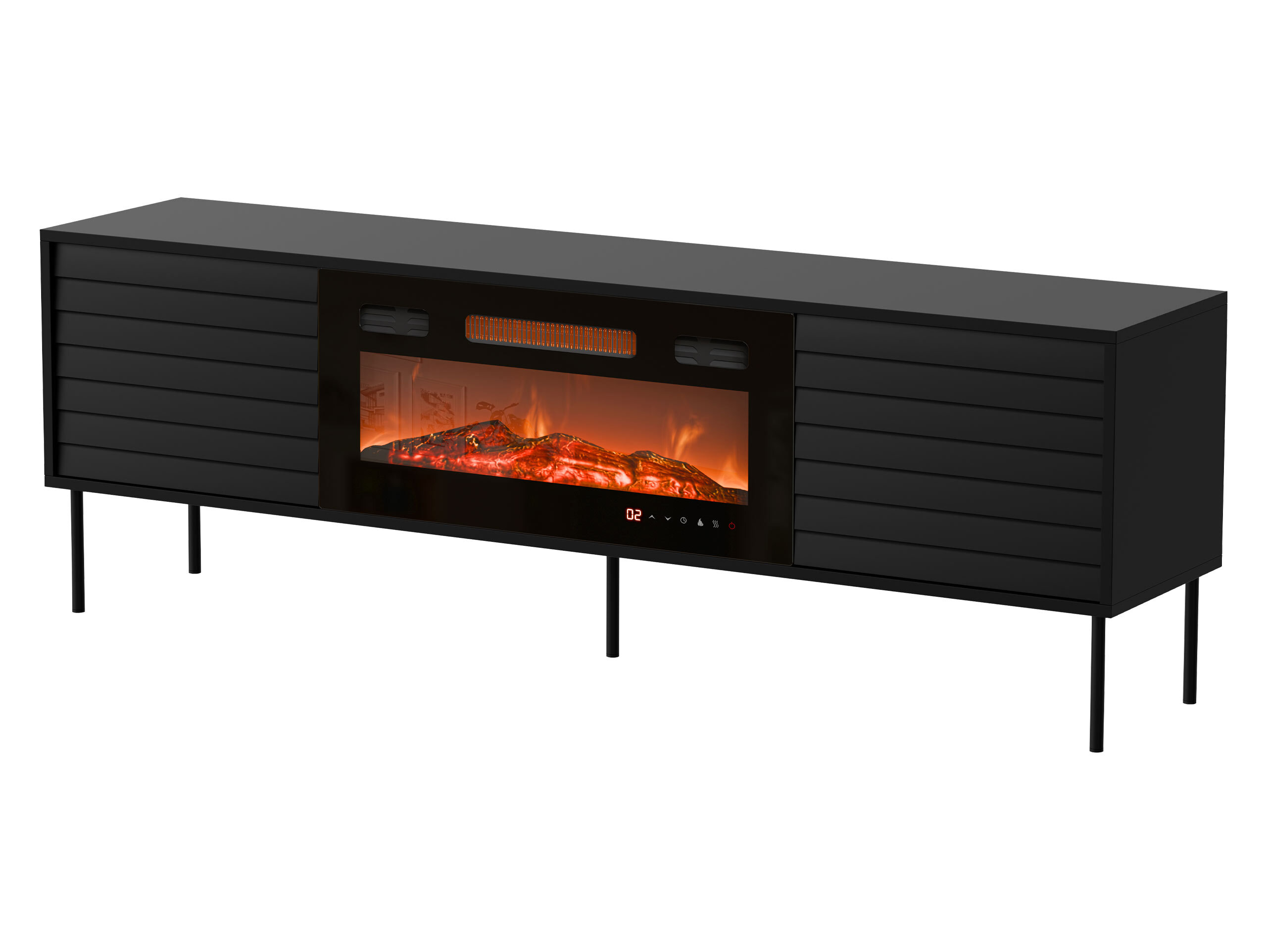 TV galds Flosoru 108 (Melns)