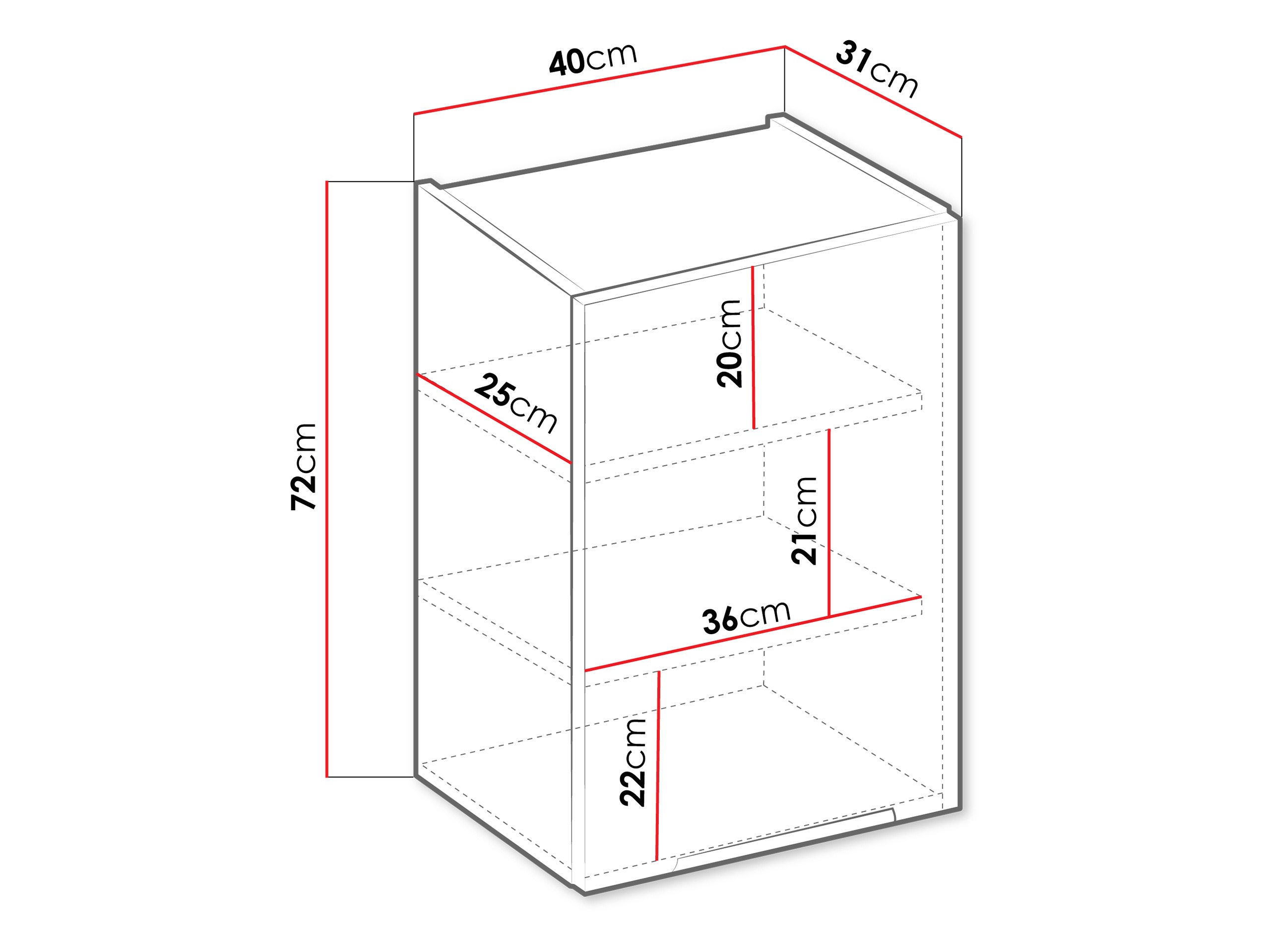 Moduļu piekarams skapis Sole 117