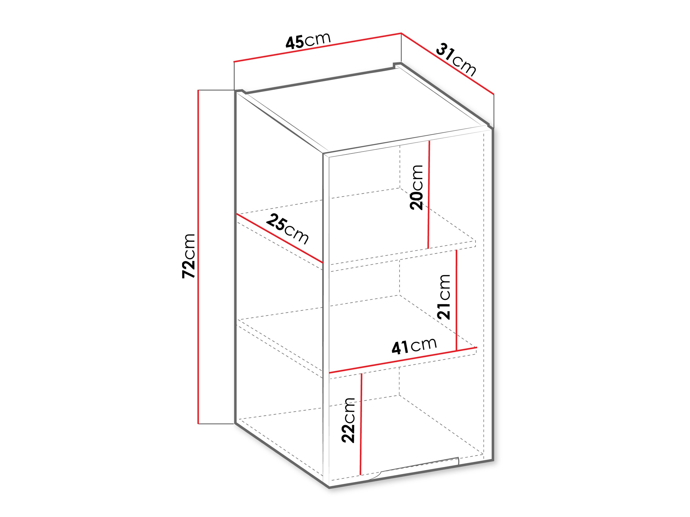Moduļu piekarams skapis Sole 119