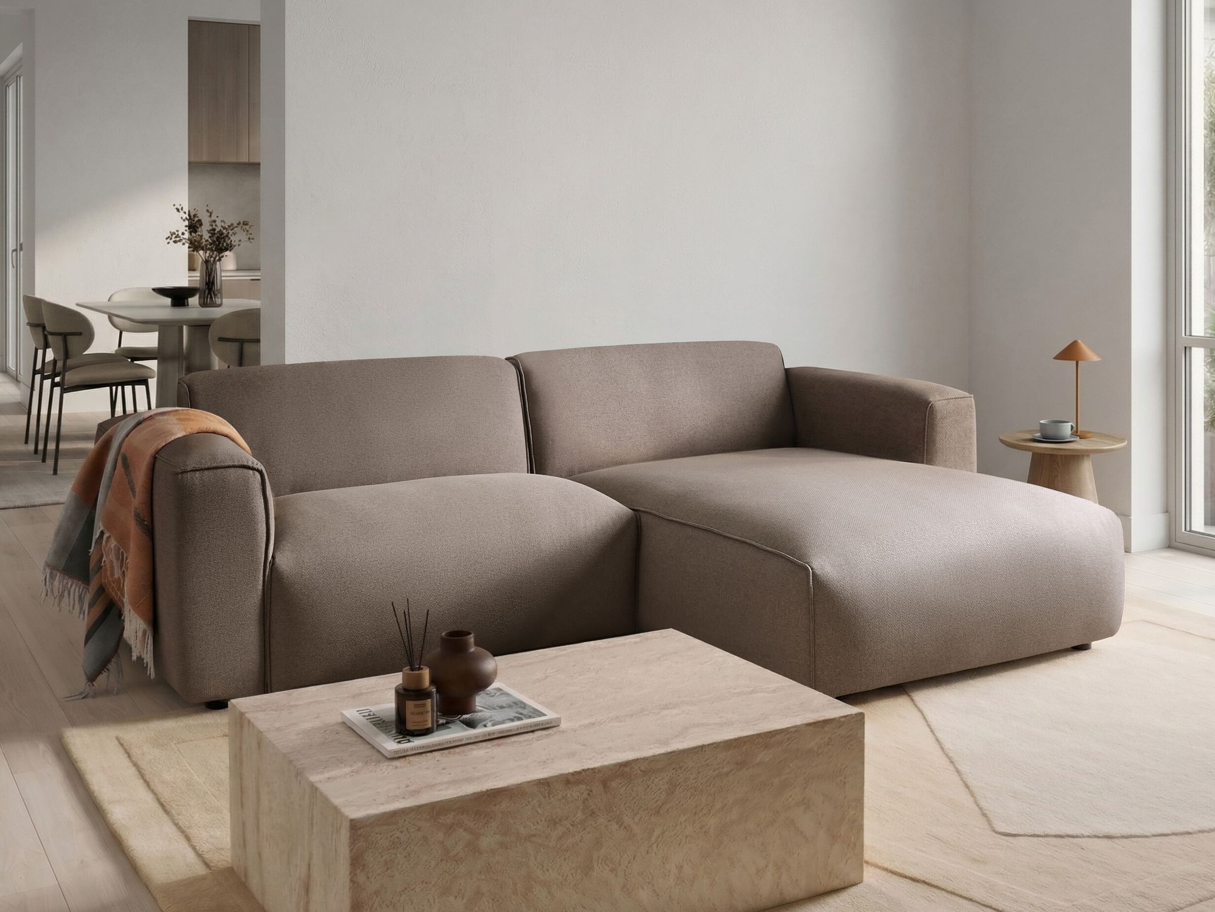 Stūra dīvāns Berwyn 3290 (Taupe)