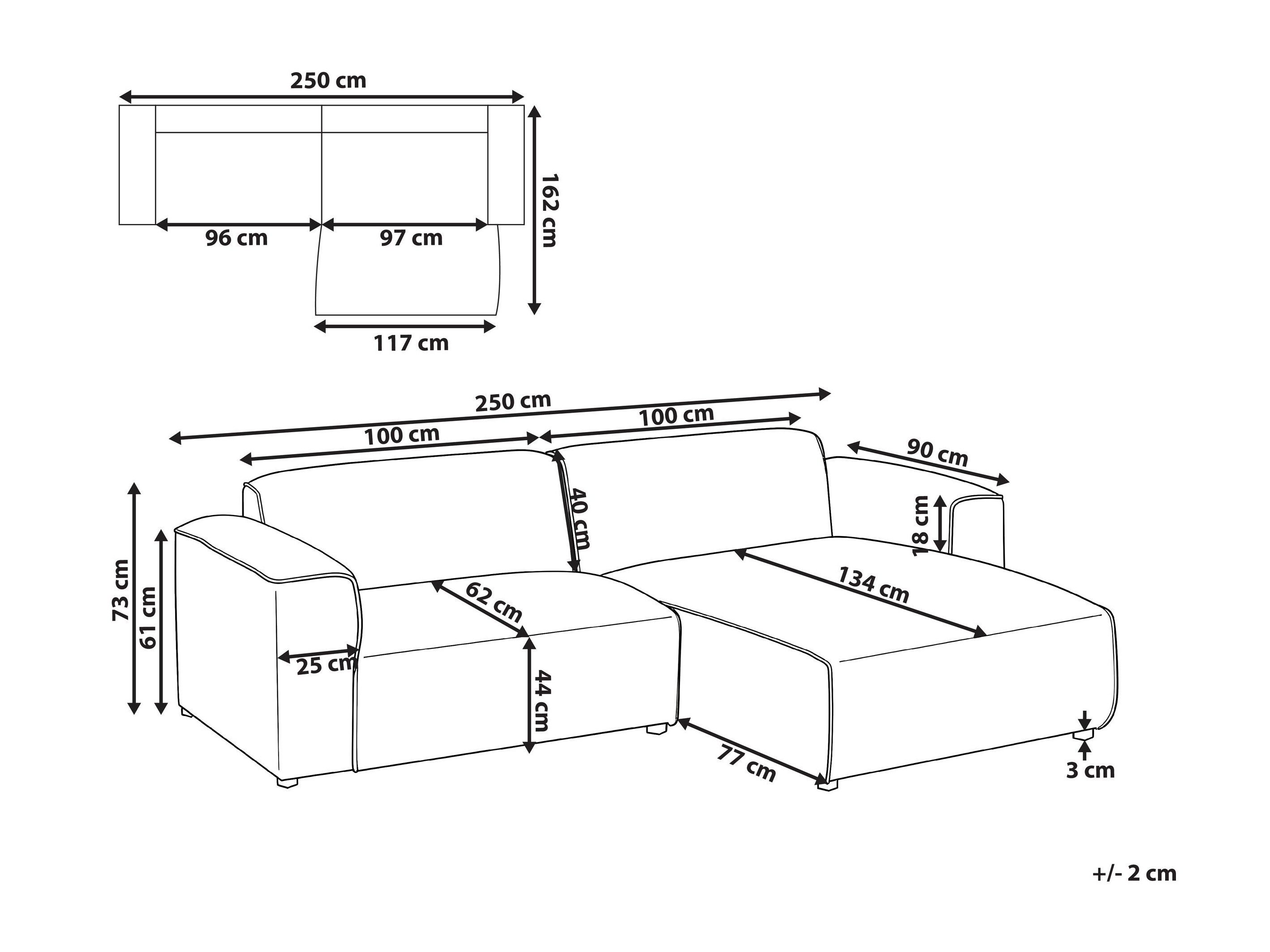 Stūra dīvāns Berwyn 3290 (Taupe)