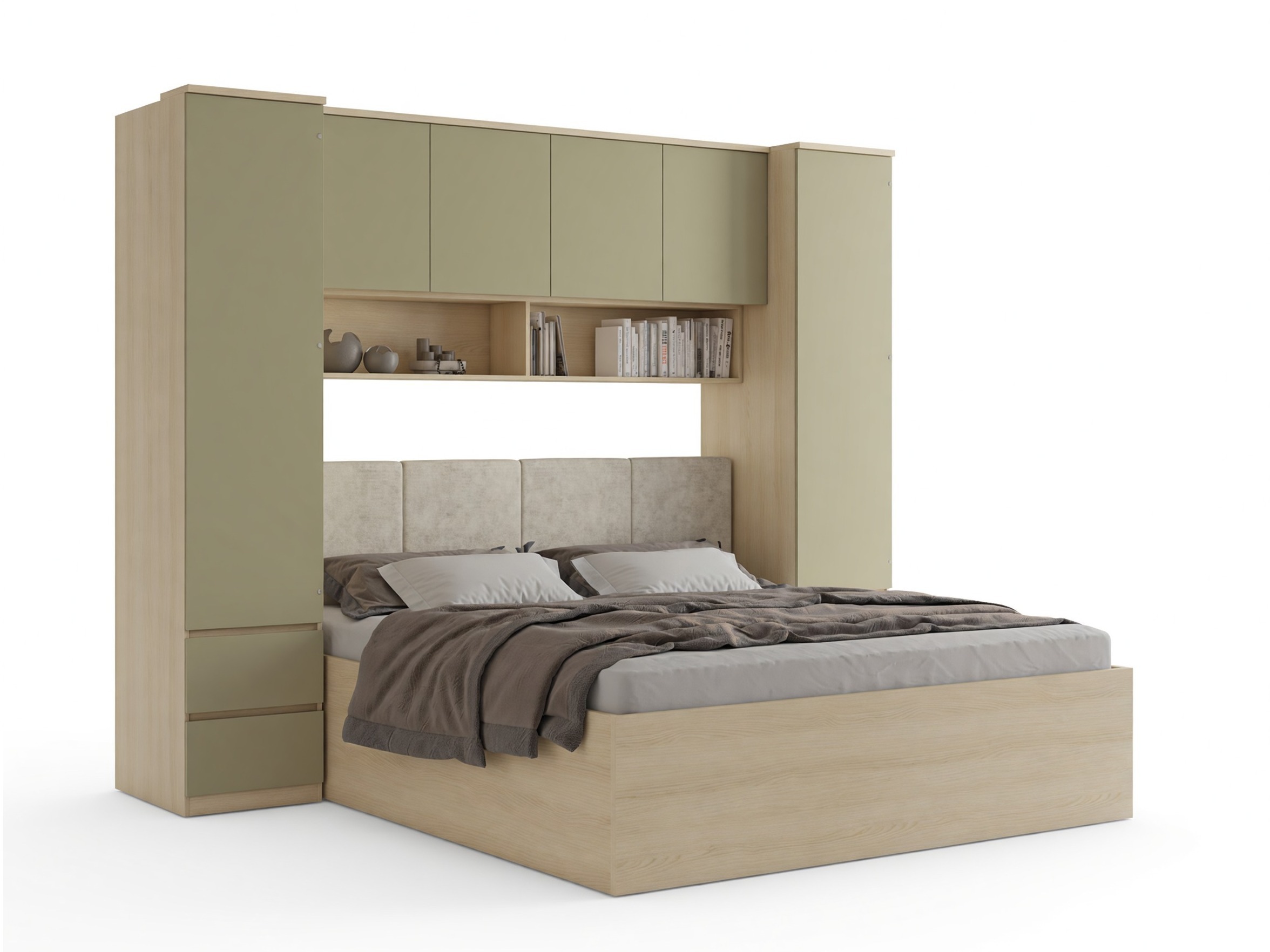 Guļamistabas komplekts Nolcala 125 (Ozols + Eikalipts)