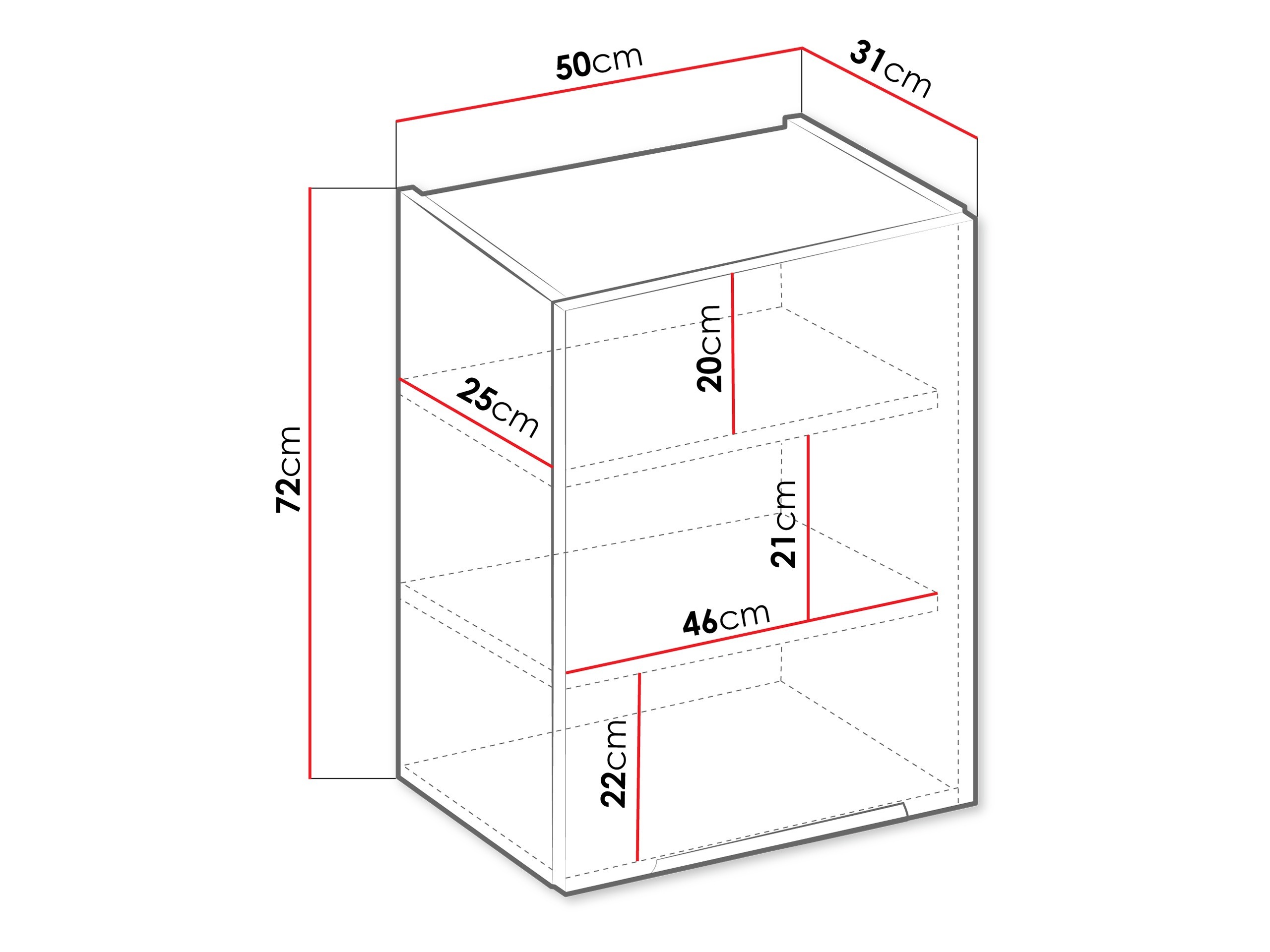 Moduļu piekarams skapis Sole 122