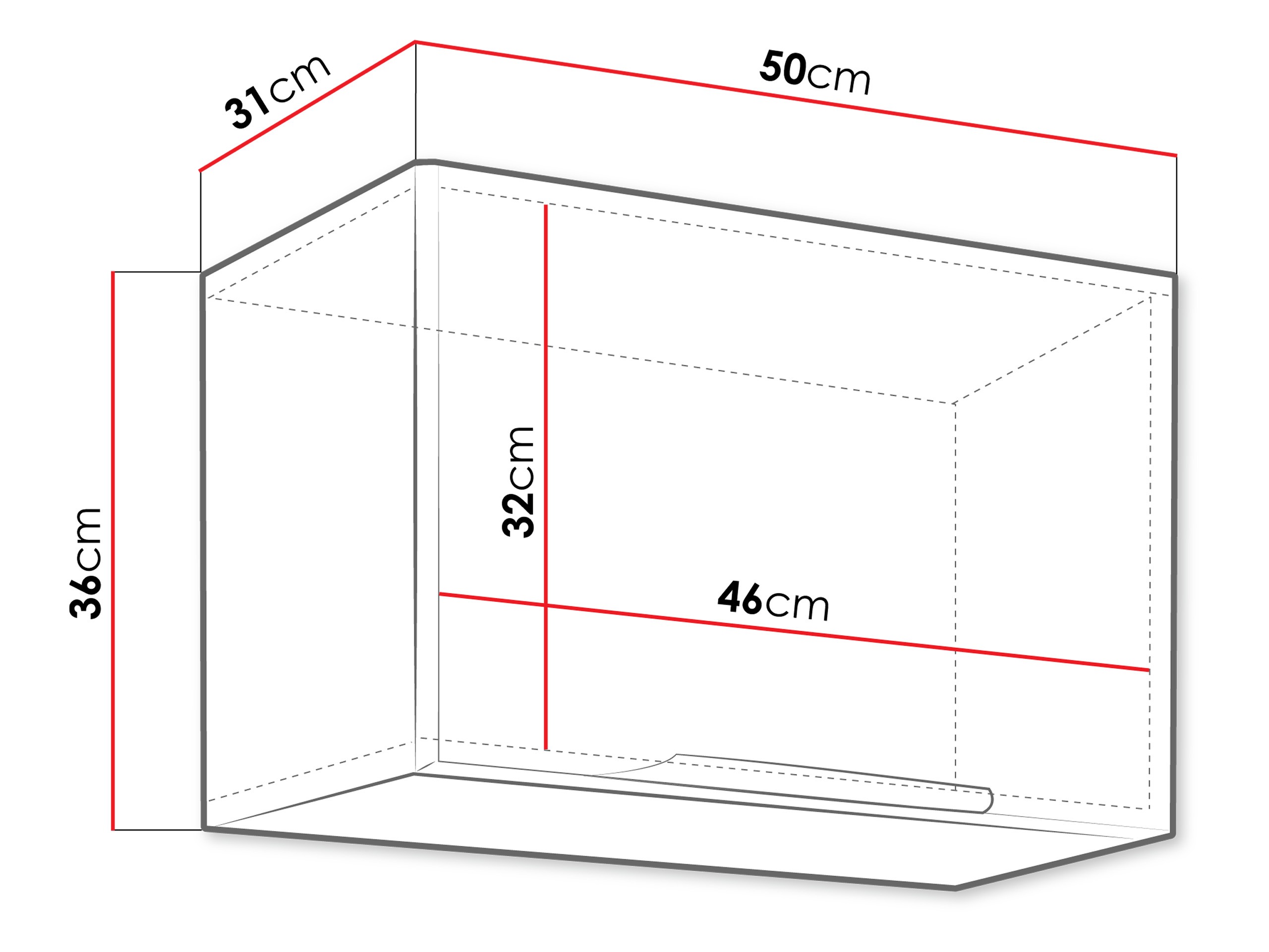 Moduļu piekarams skapis Sole 128