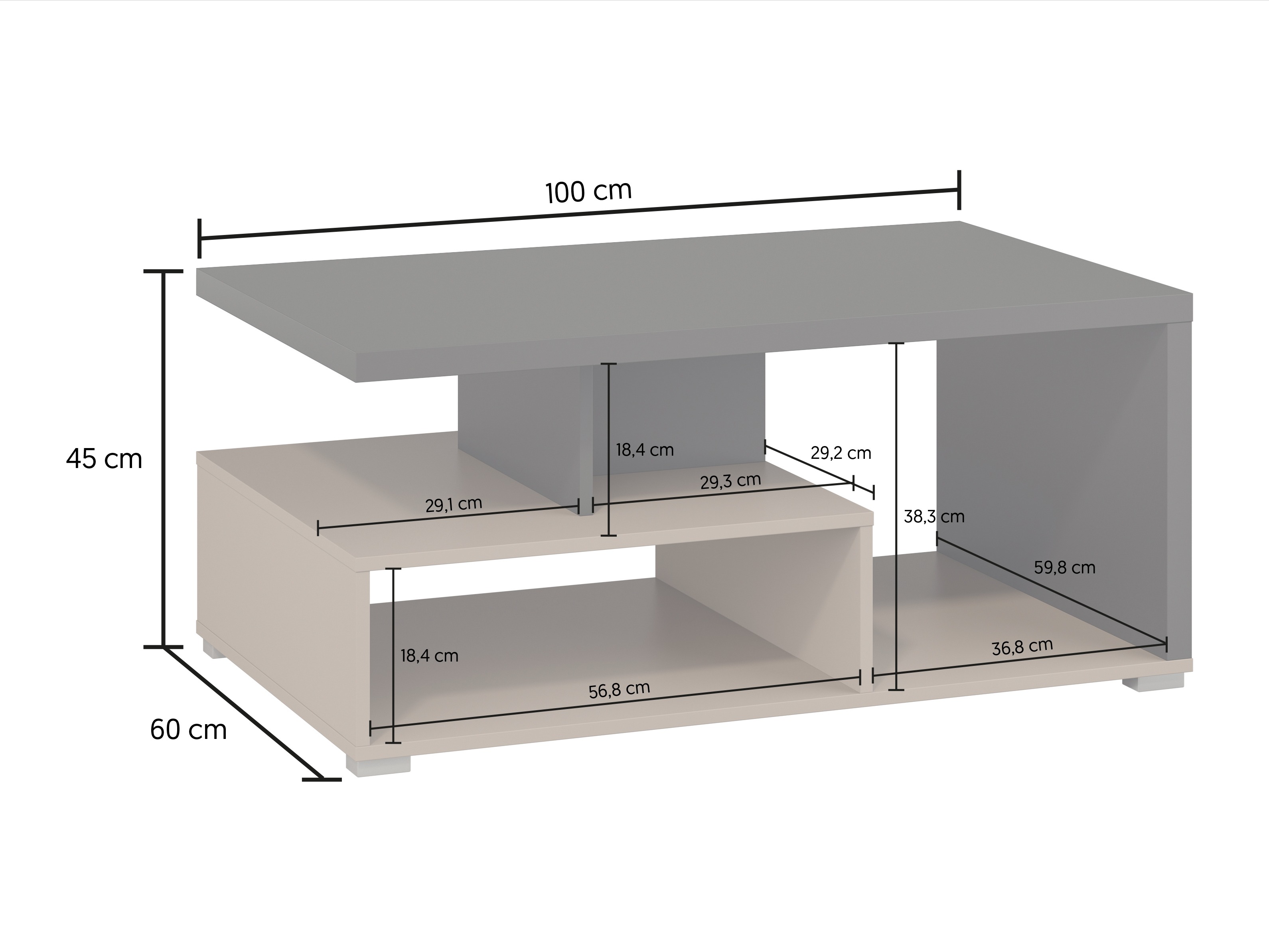 Žurnālu galdiņš Virvele 100