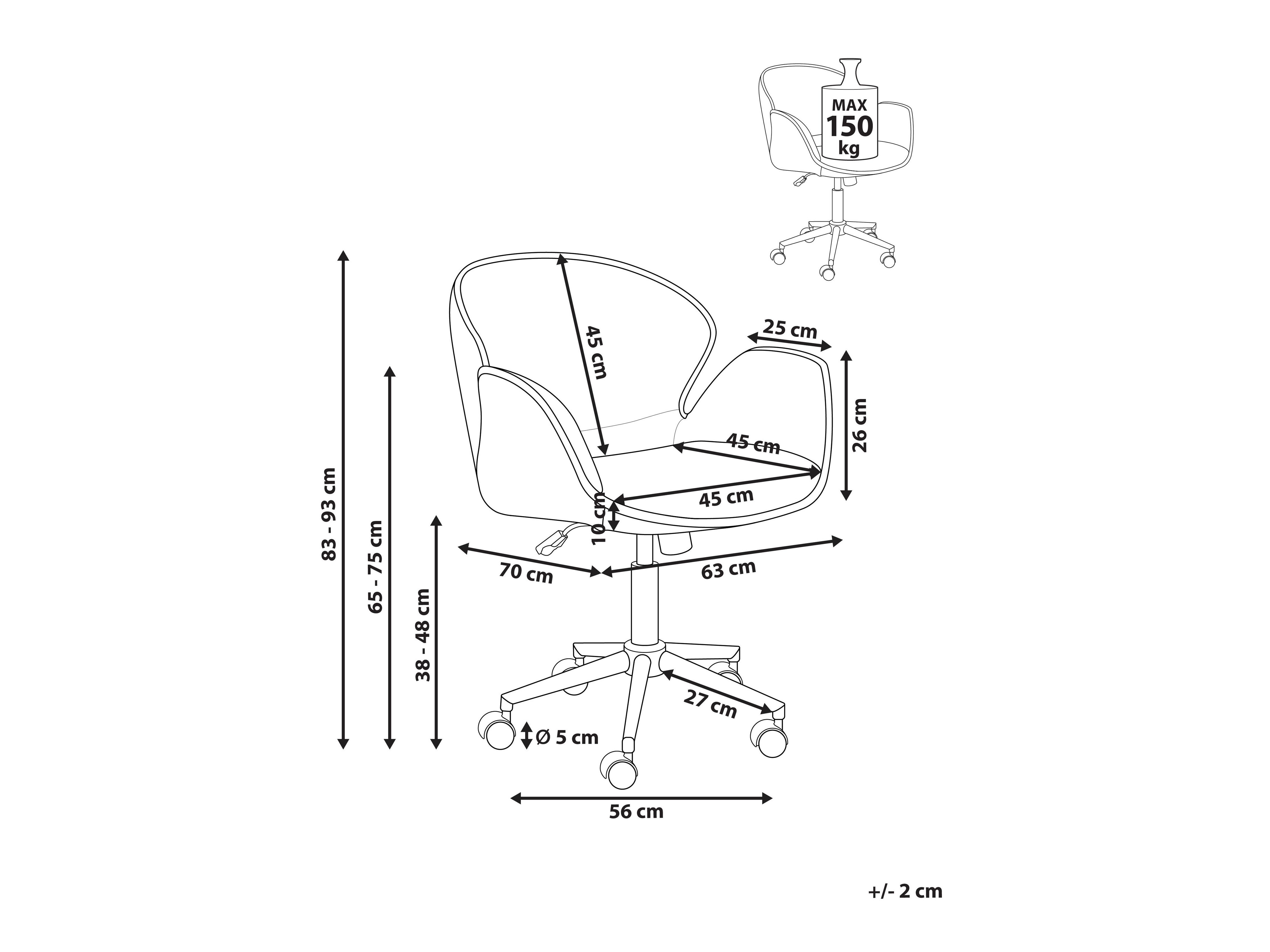 Biroja krēsls Berwyn 3300 (Pelēks)