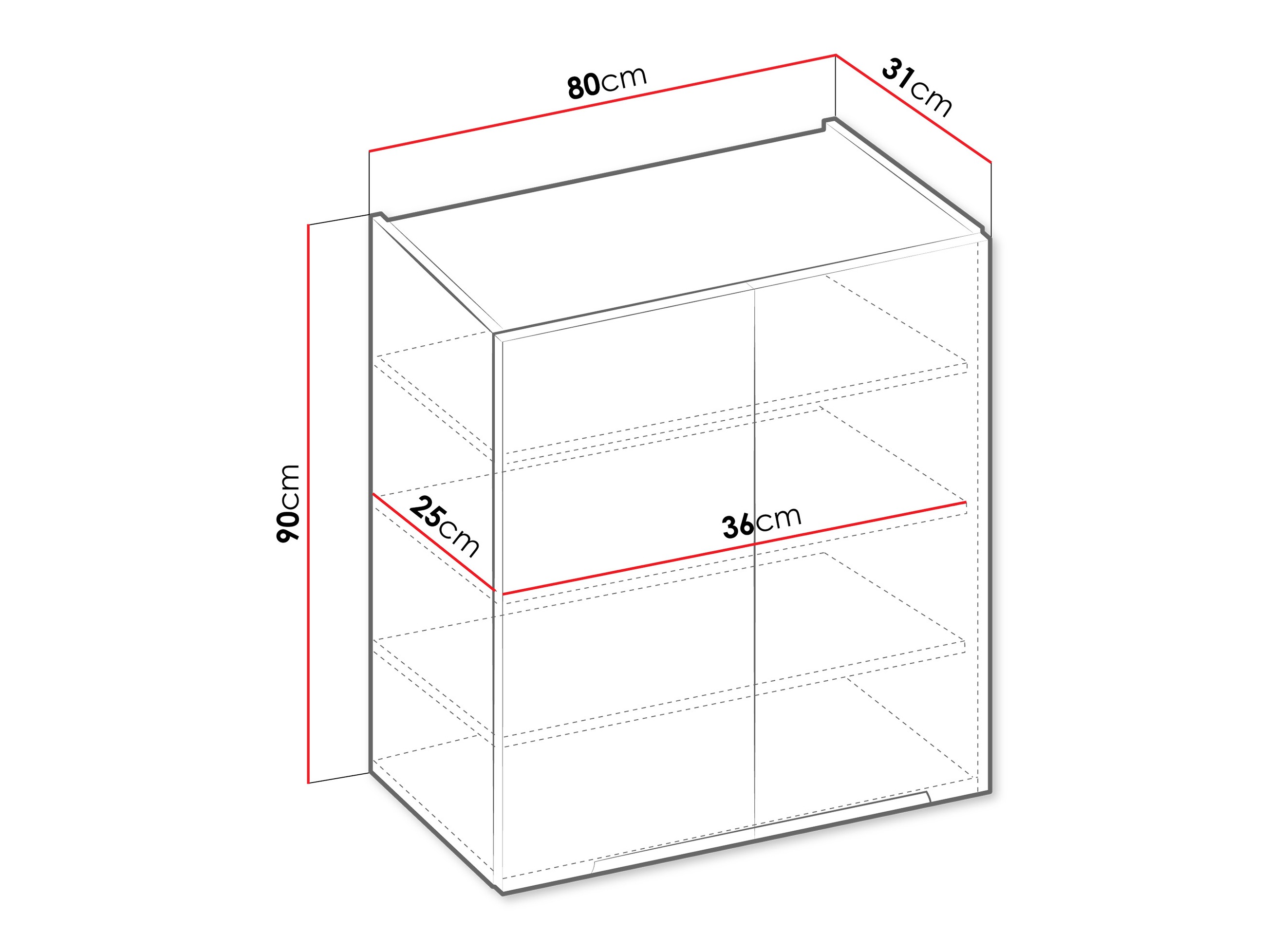 Moduļu piekarams skapis Sole 149