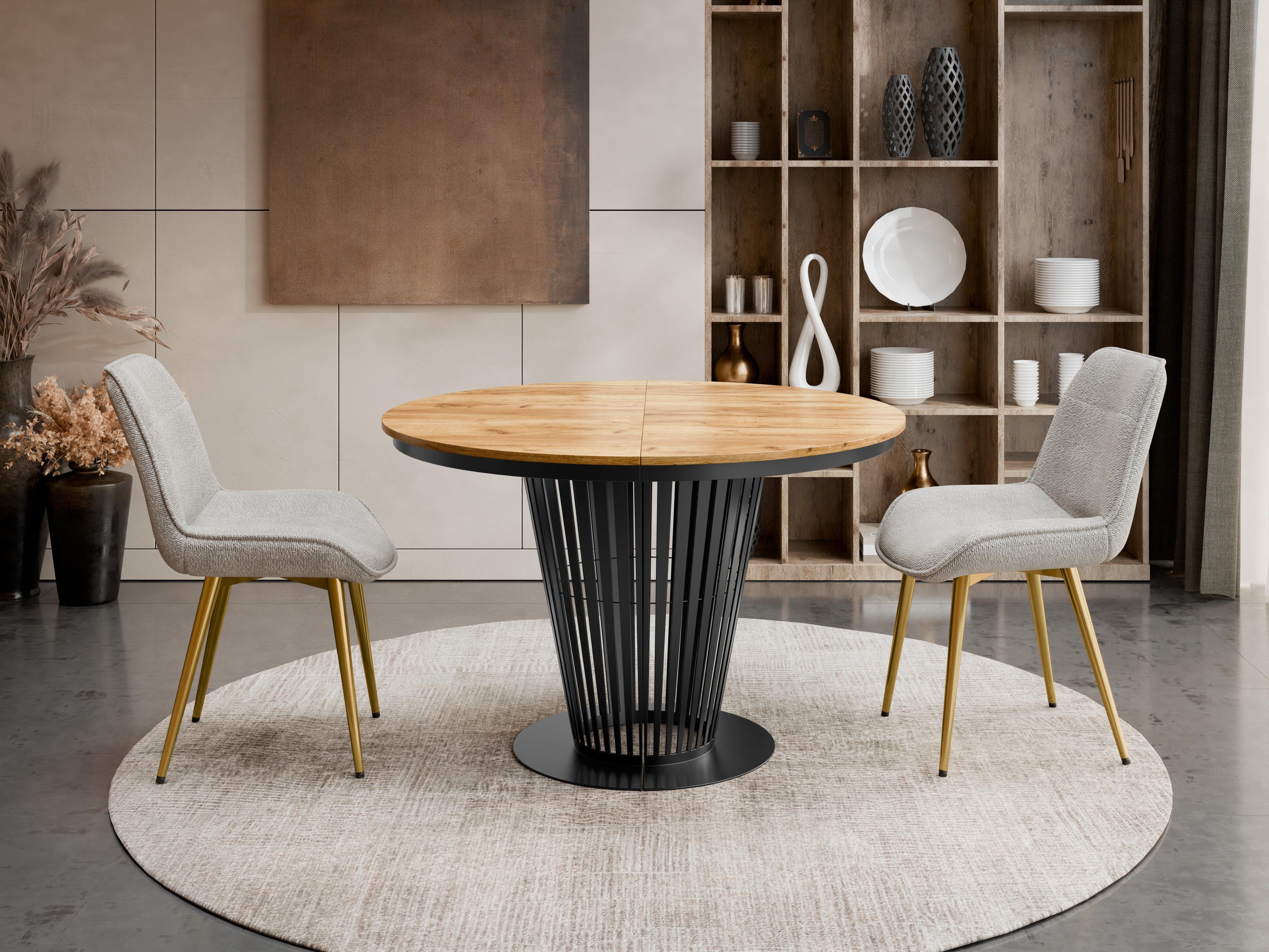 Galds Oswego 179 (Melns + Craft ozols)