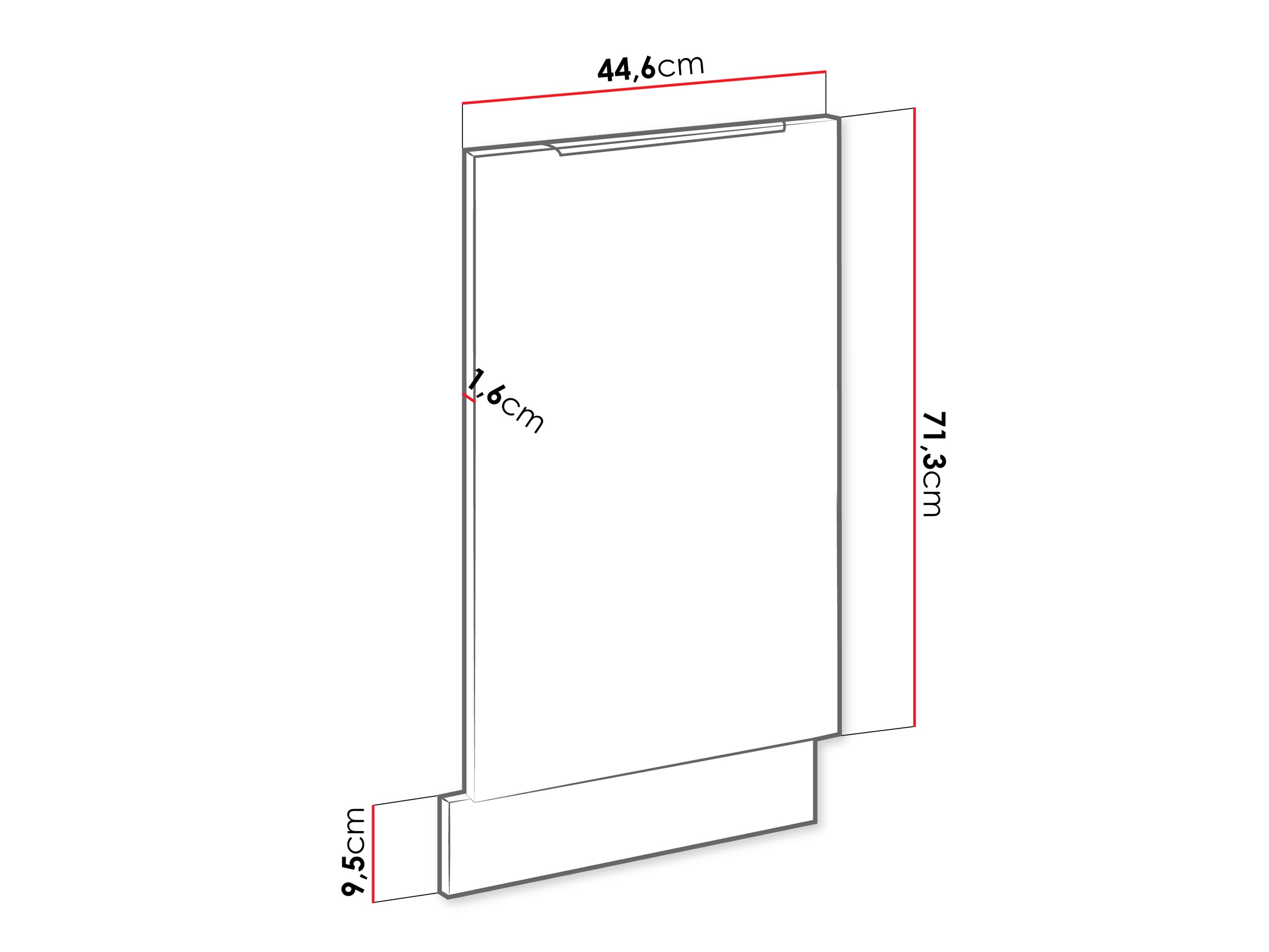 Trauku mazgājamās mašīnas durvis Sole 156