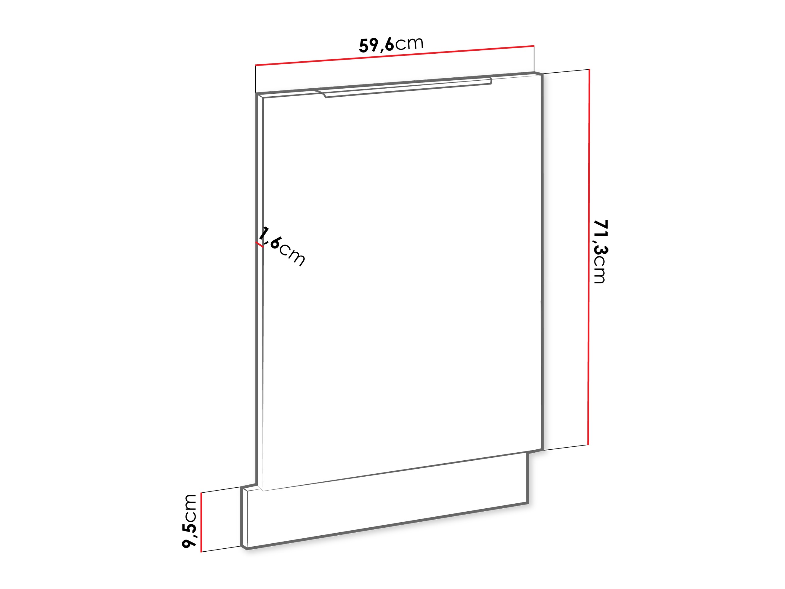 Trauku mazgājamās mašīnas durvis Sole 157