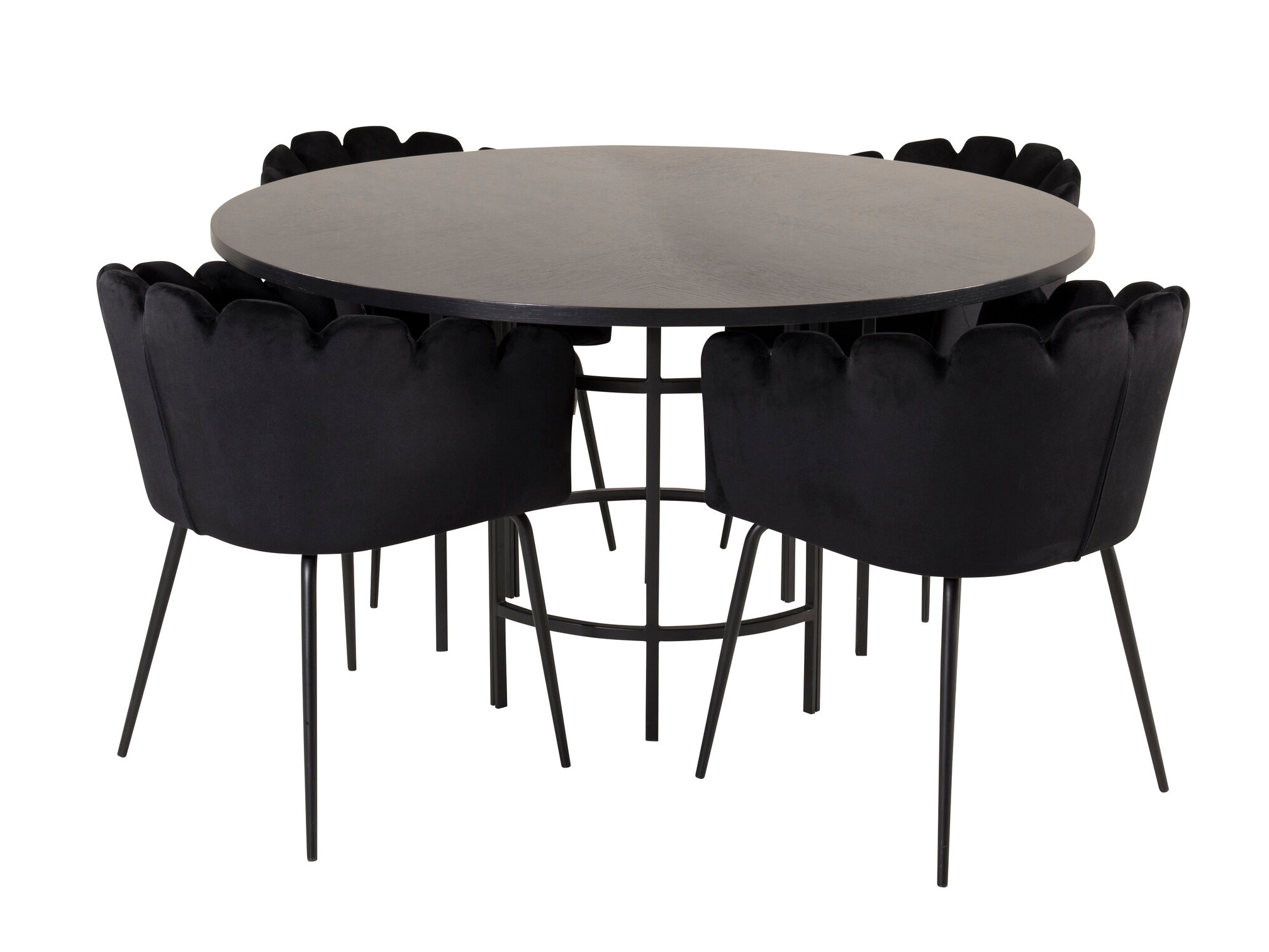 Ēdamistabas komplekts Dallas 313 (Melns)