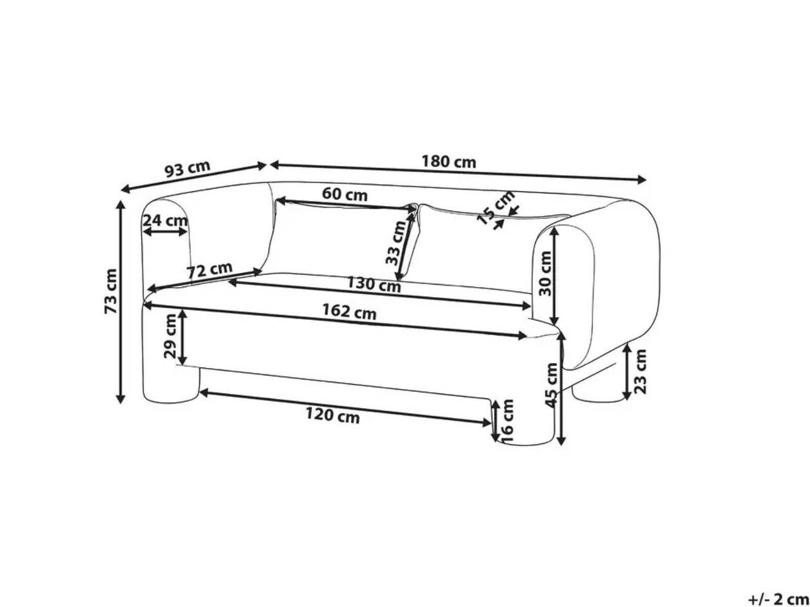 Dīvāns Cavsali 101 (Brūns)