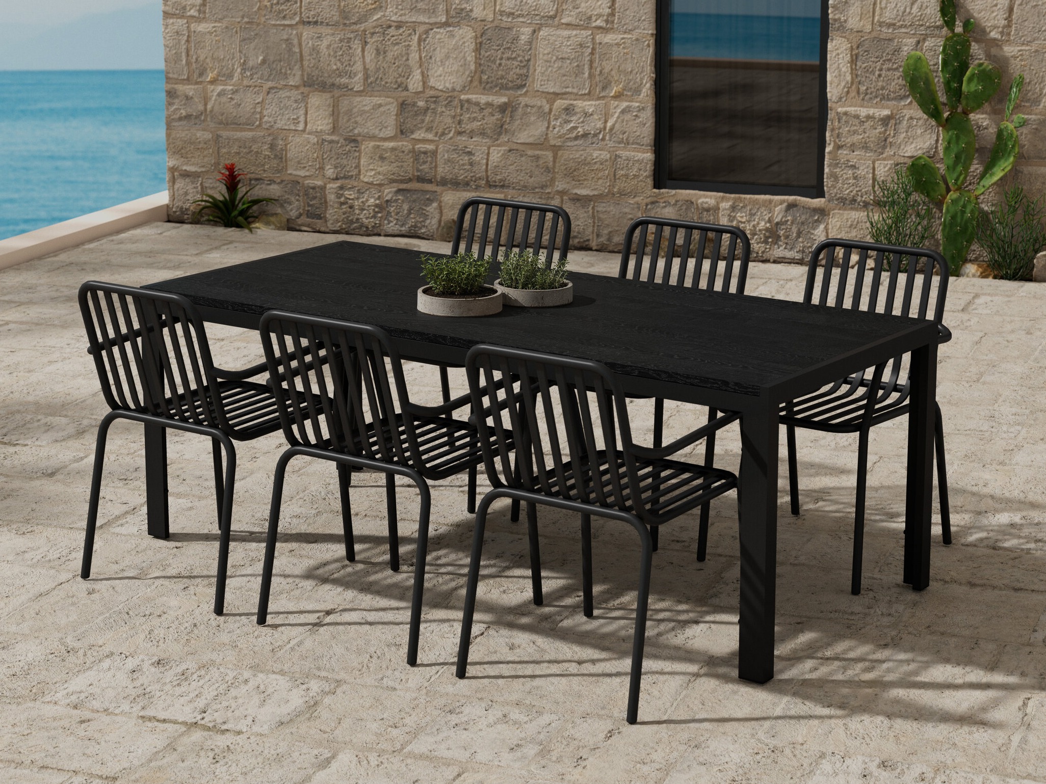 Galds un krēslu komplekts Dallas 5234