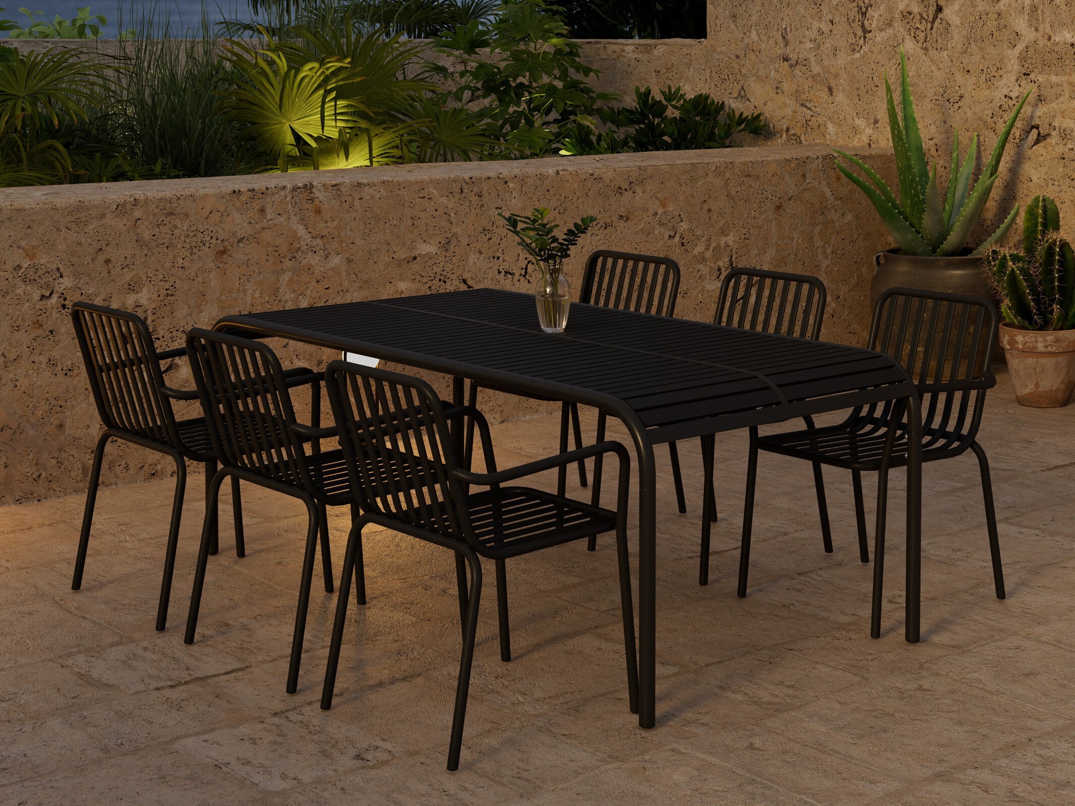 Galds un krēslu komplekts Dallas 5236