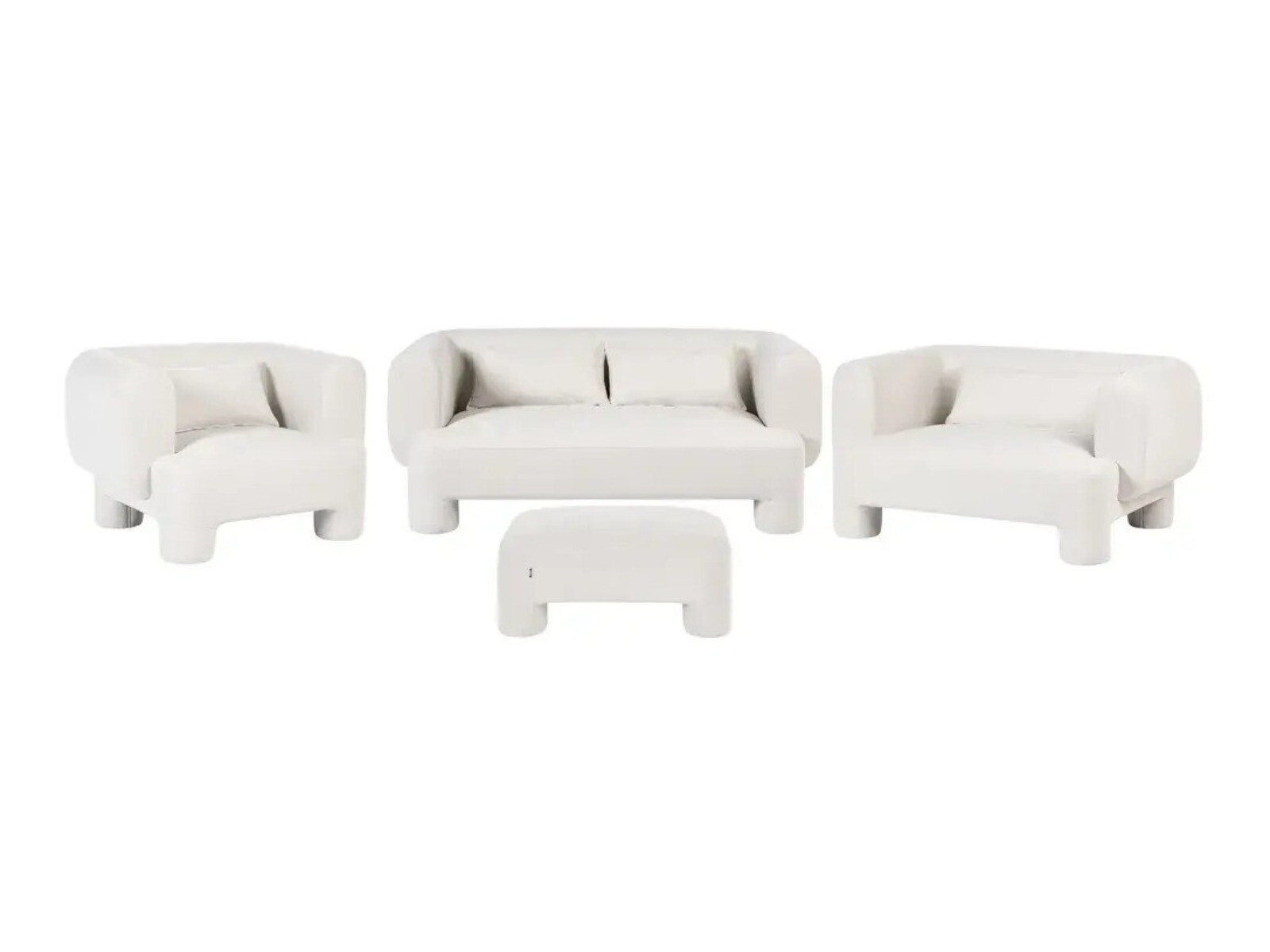 Mīksto mēbeļu komplekts Cavsali 105 (Balts)