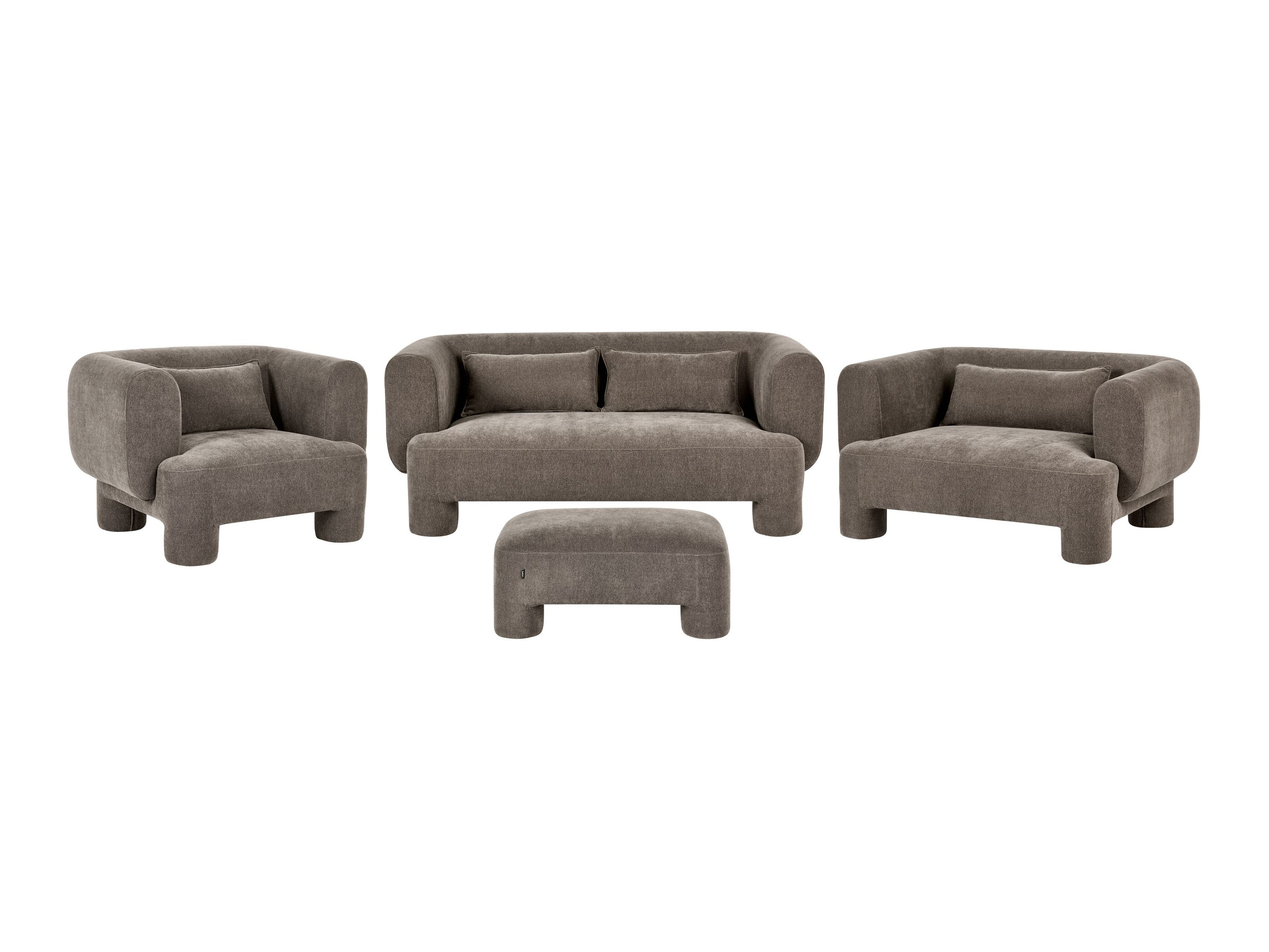 Mīksto mēbeļu komplekts Cavsali 105 (Brūns)