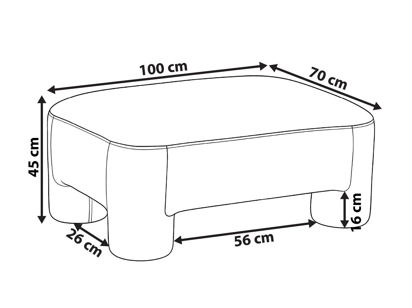 Pufs Cavsali 103 (Brūns)