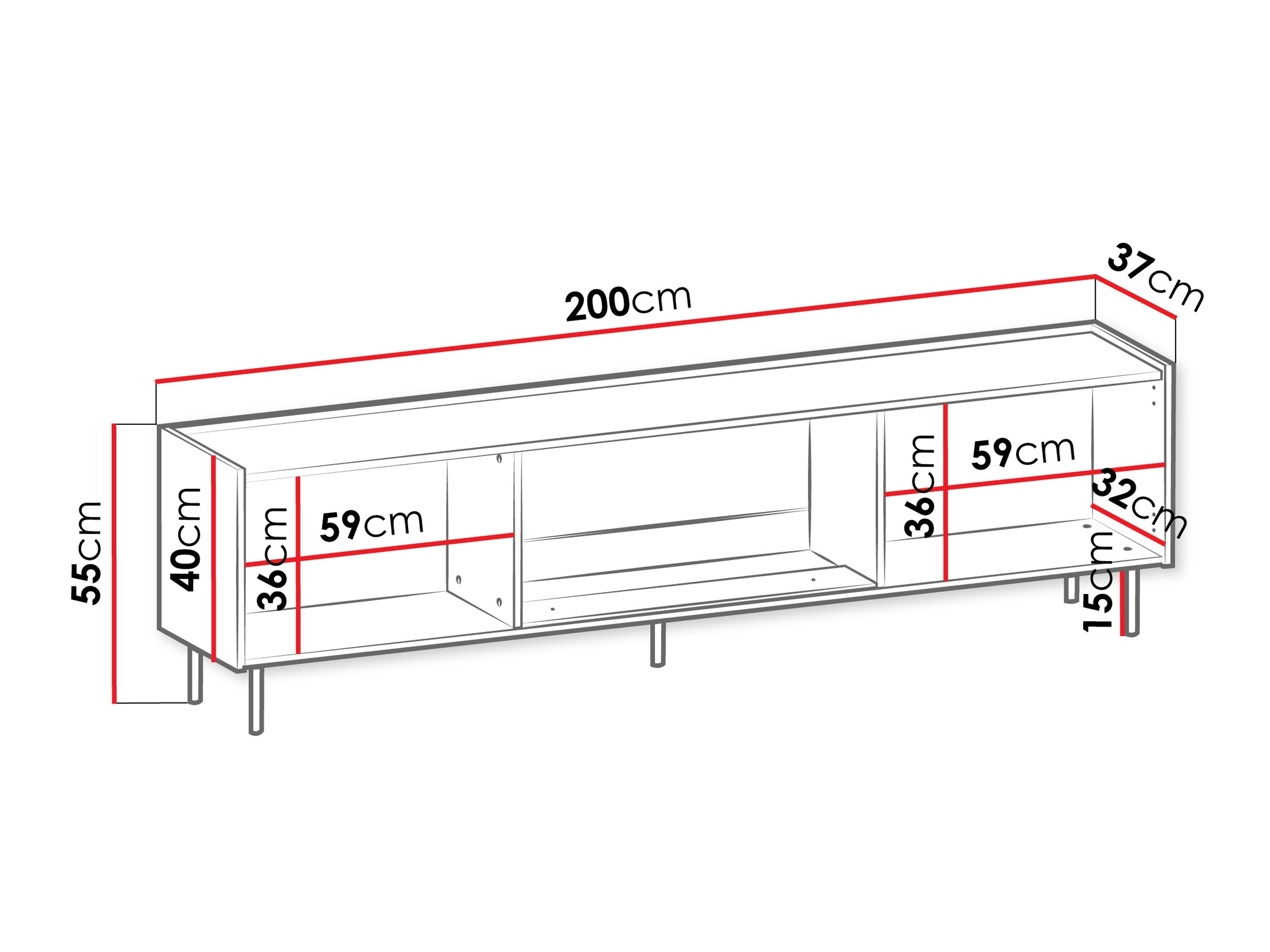 TV galds Comfivo Belviro II