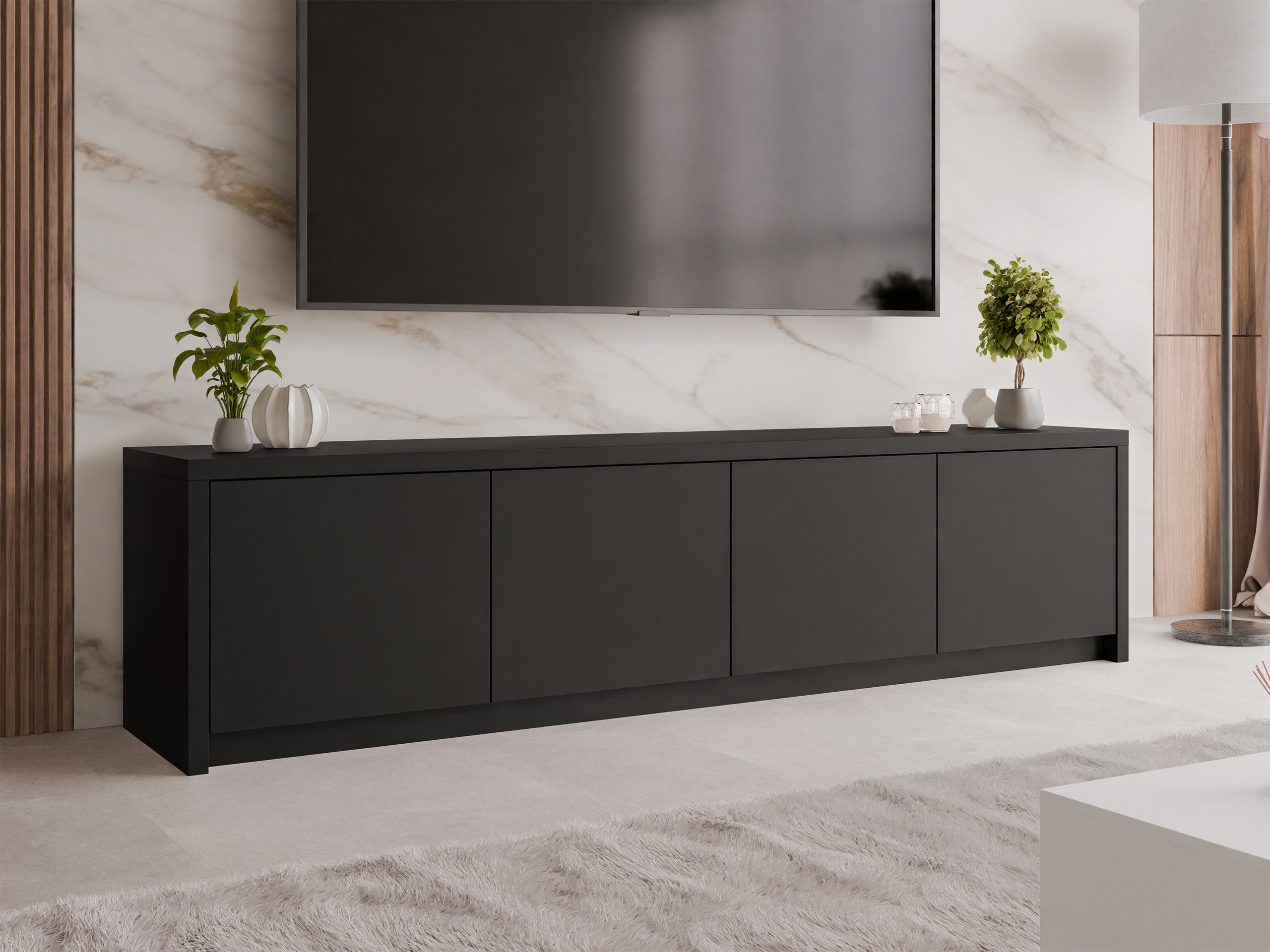 TV galds Lectio (Melns)