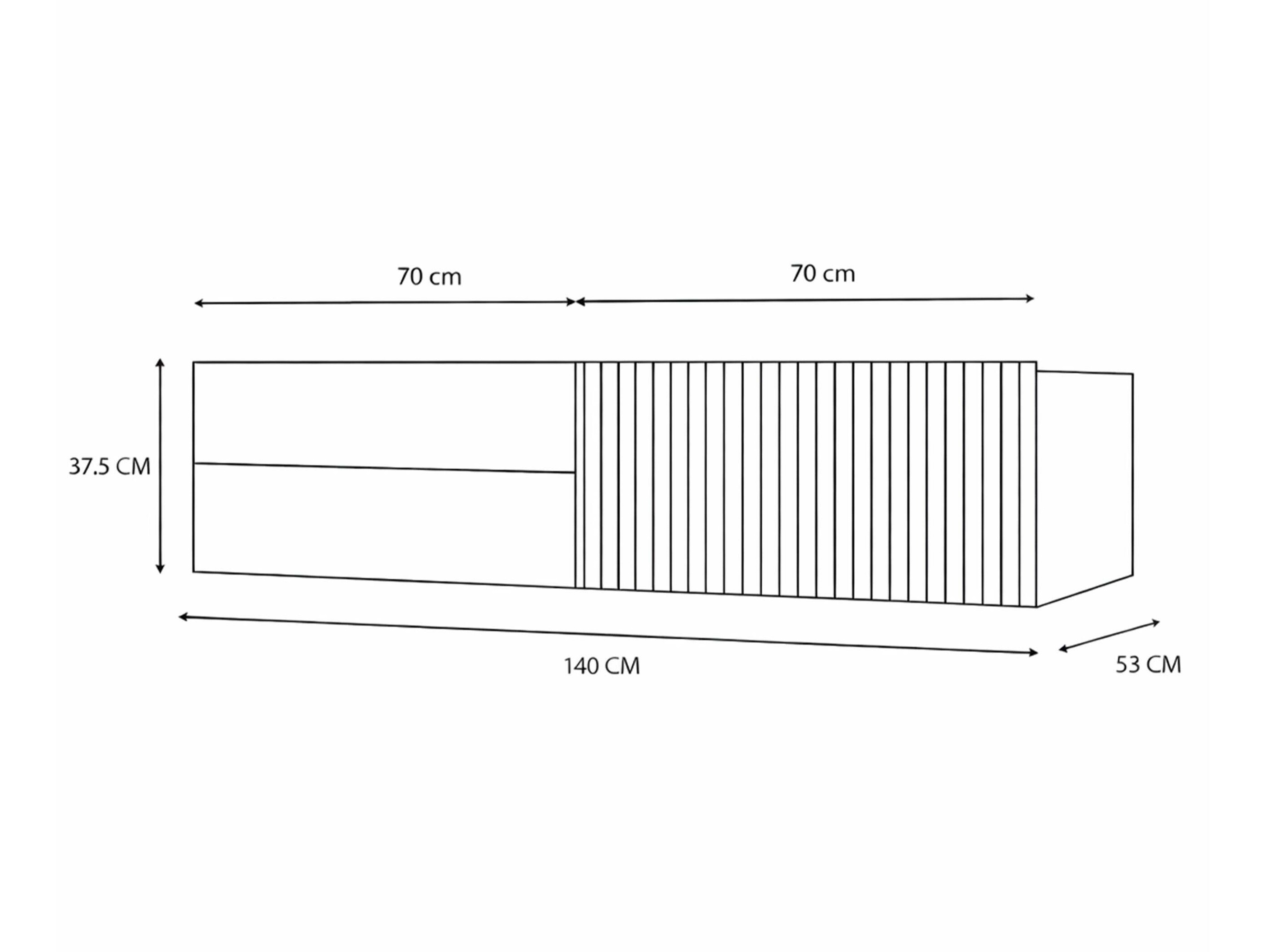 Piekarams vannas istabas skapītis izlietnei Mandeville 363 (Ozols)