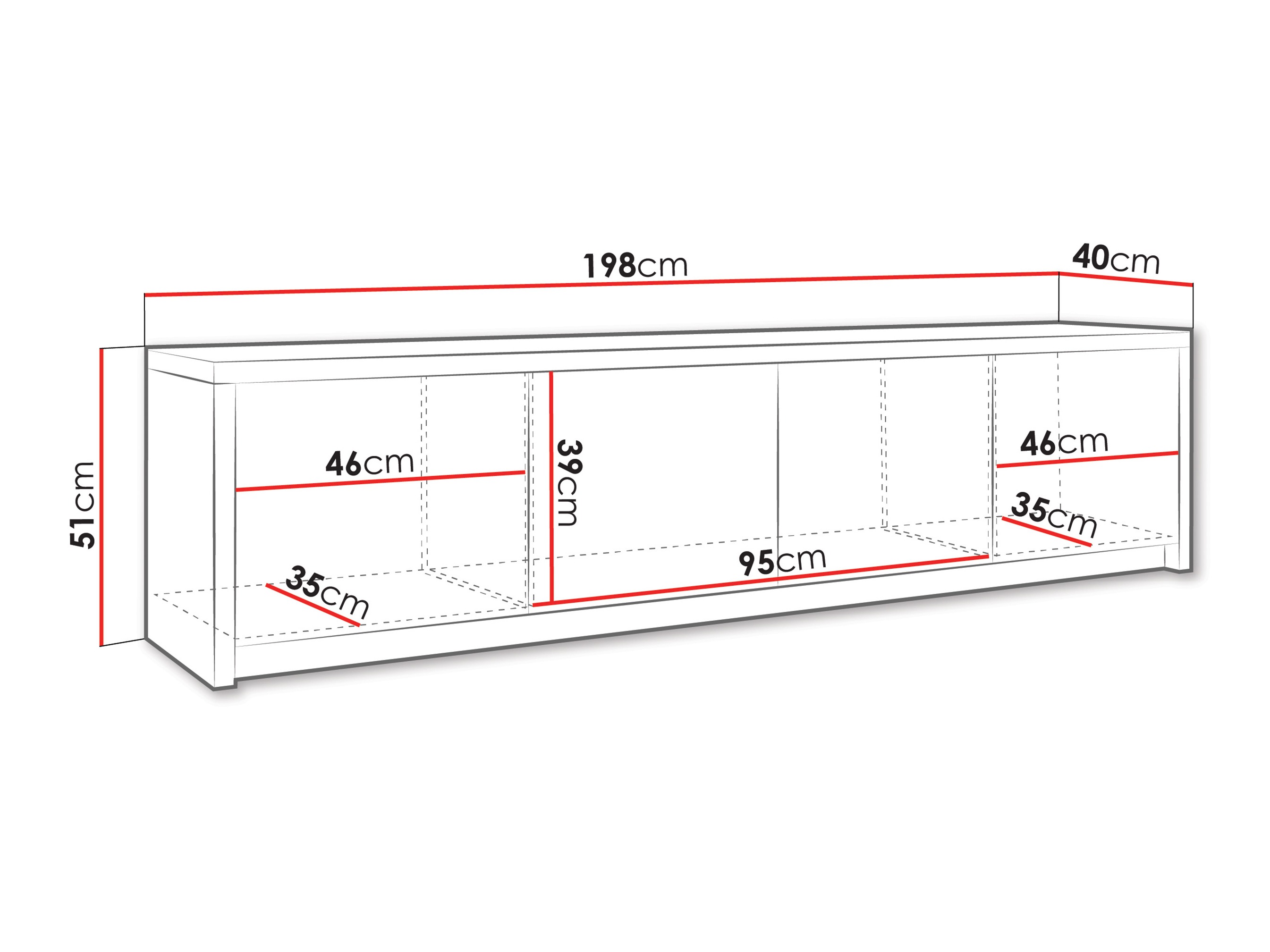 TV galds Lectio (Balts)