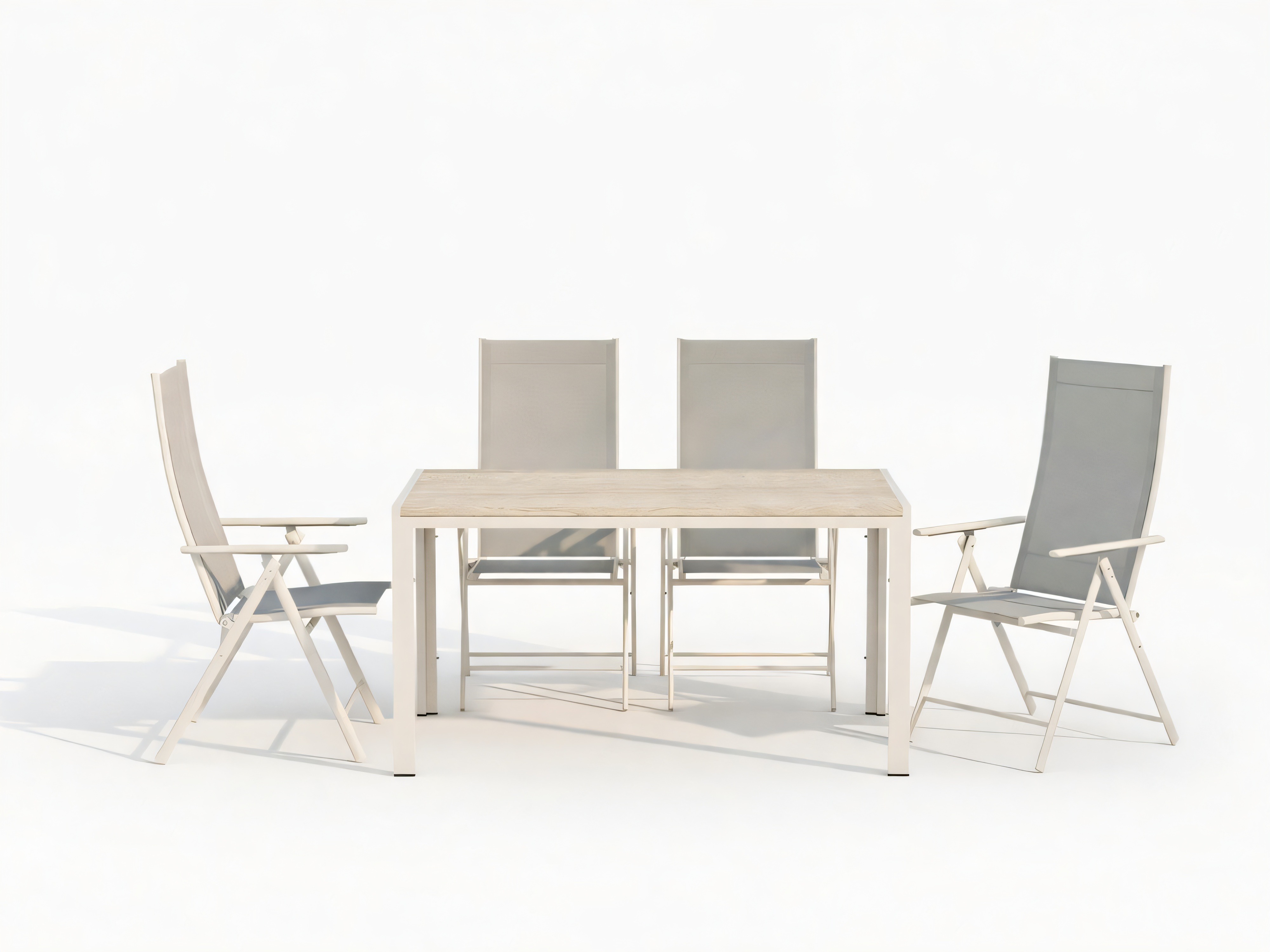 Galds un krēslu komplekts Dallas 5261 (Bēšs)