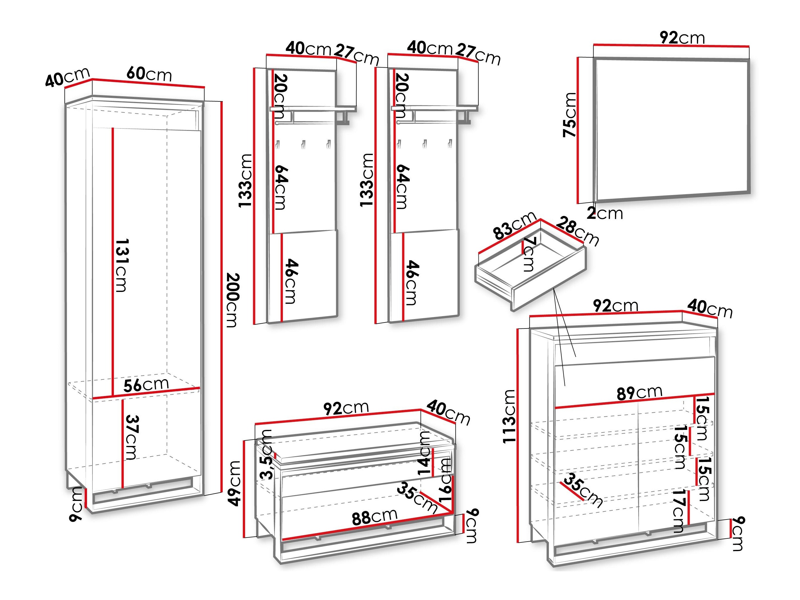 Priekšnama komplekts Luliru 153