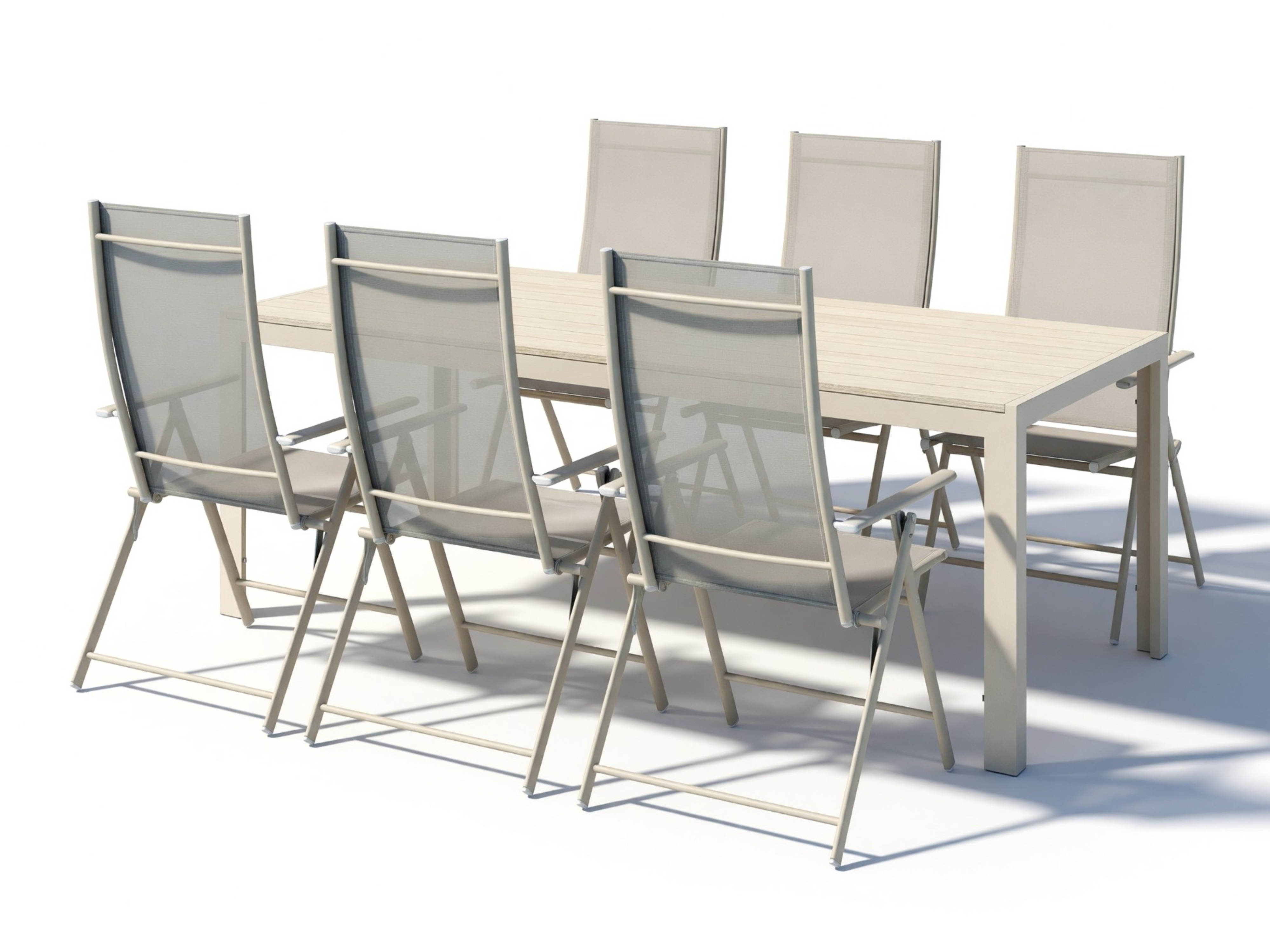 Galds un krēslu komplekts Dallas 5263 (Bēšs)