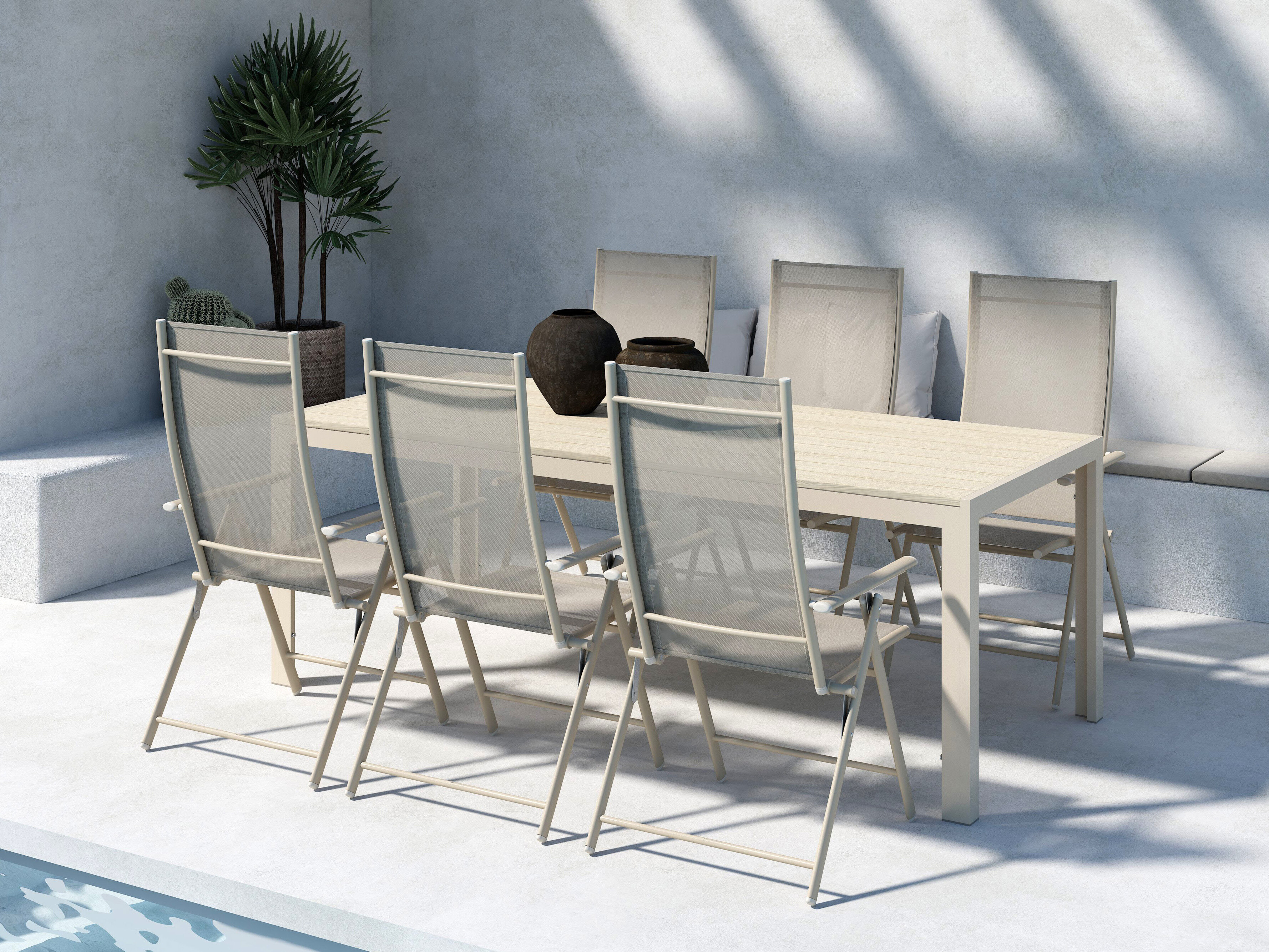 Galds un krēslu komplekts Dallas 5263 (Bēšs)