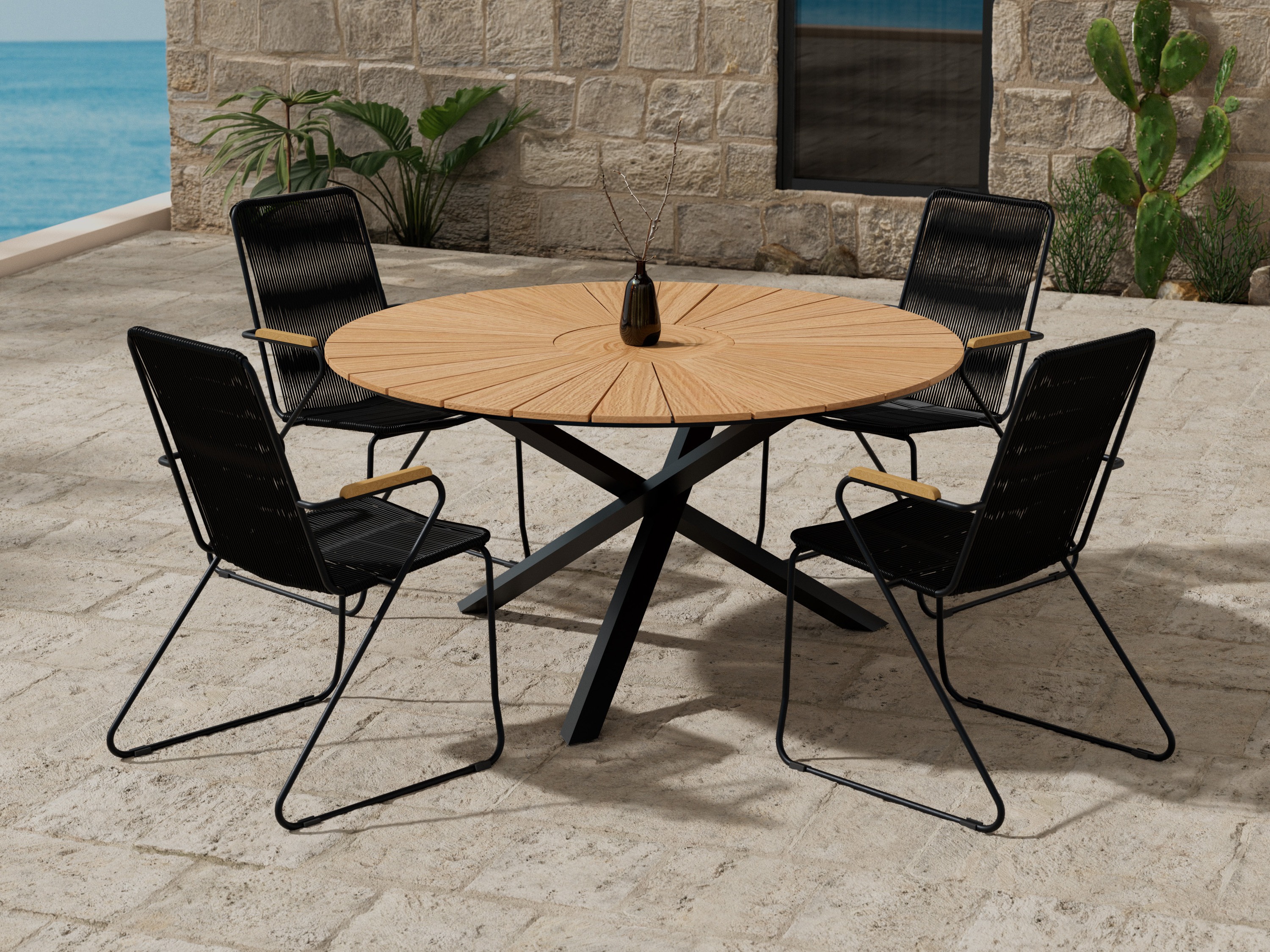 Galds un krēslu komplekts Dallas 5272