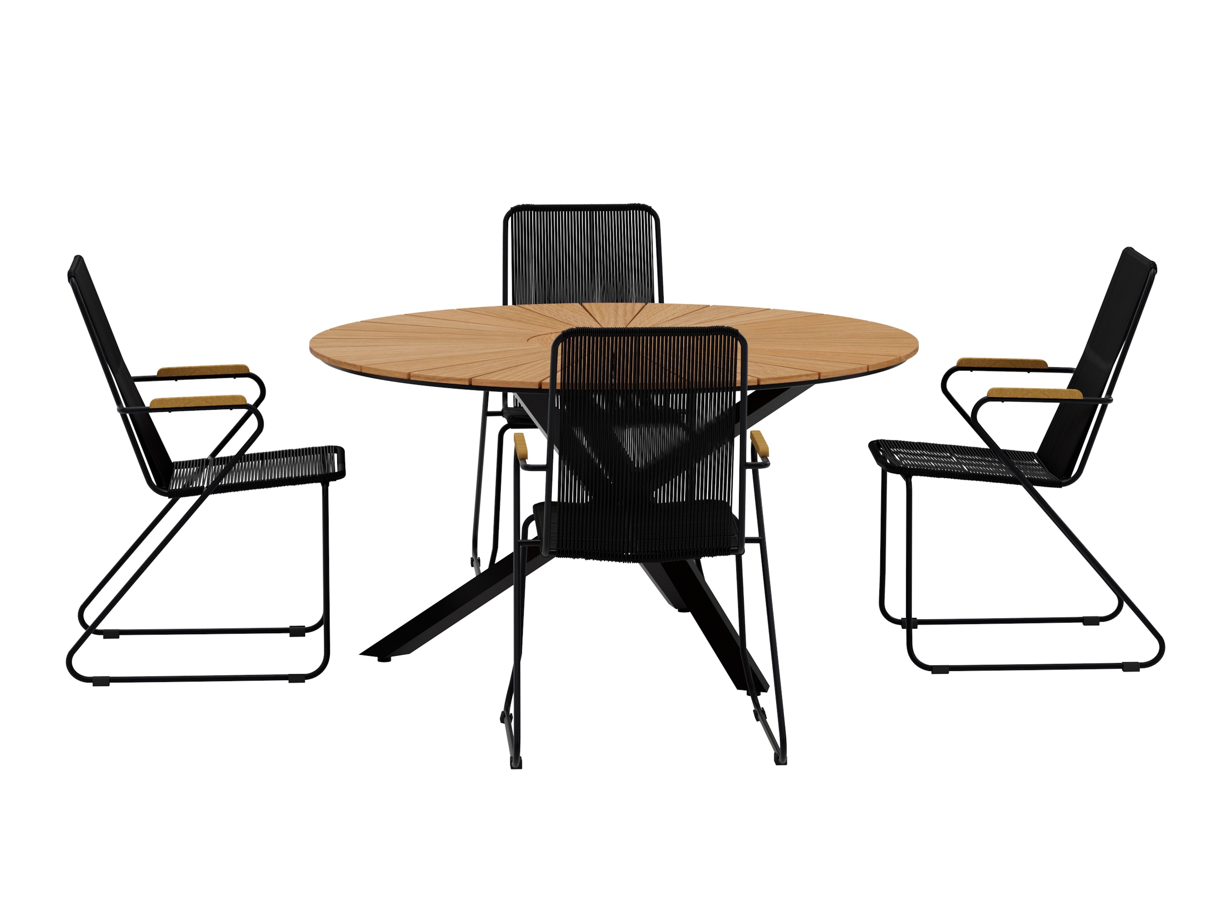 Galds un krēslu komplekts Dallas 5272