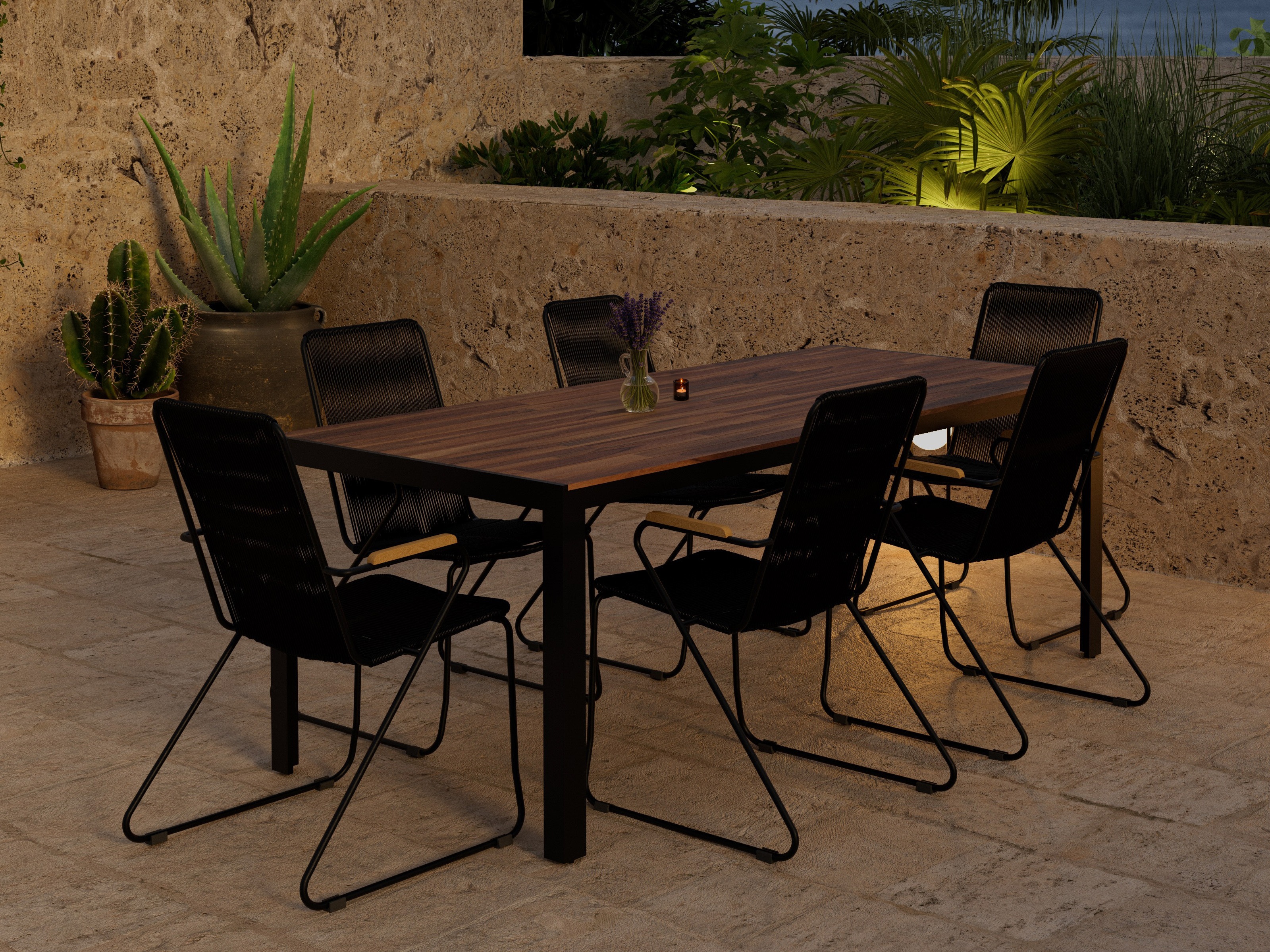 Galds un krēslu komplekts Dallas 5273