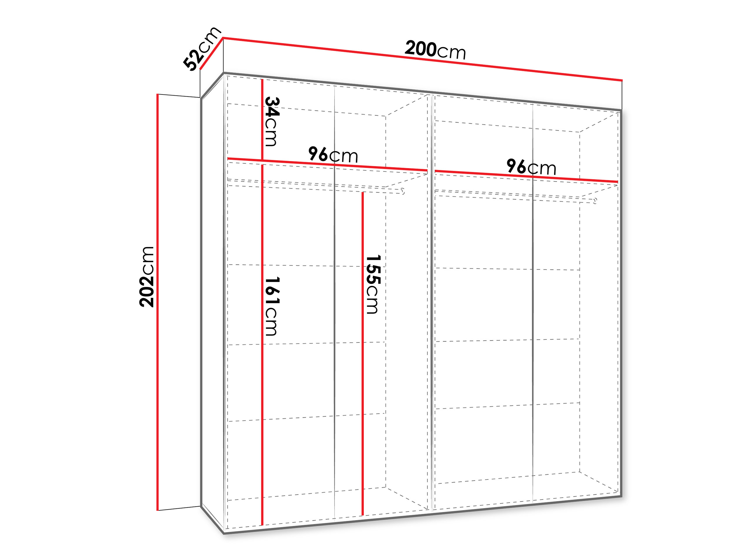 Skapis Hartford 598 (Balts)