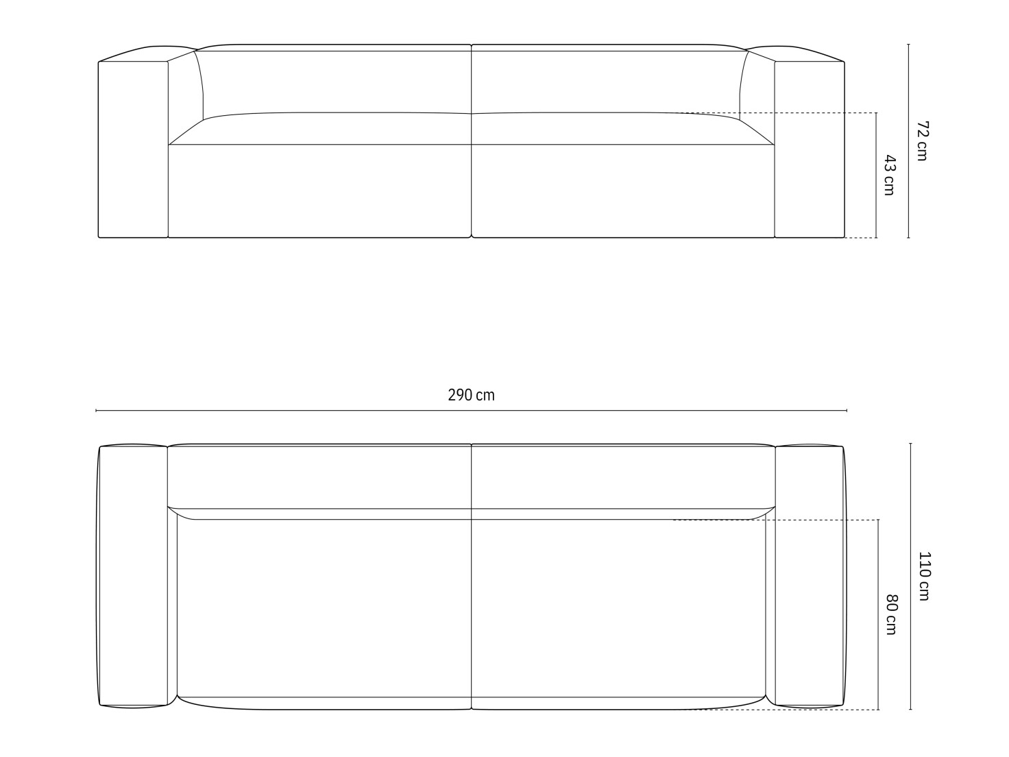 Dīvāns Beckley F103 (Paris Cream)