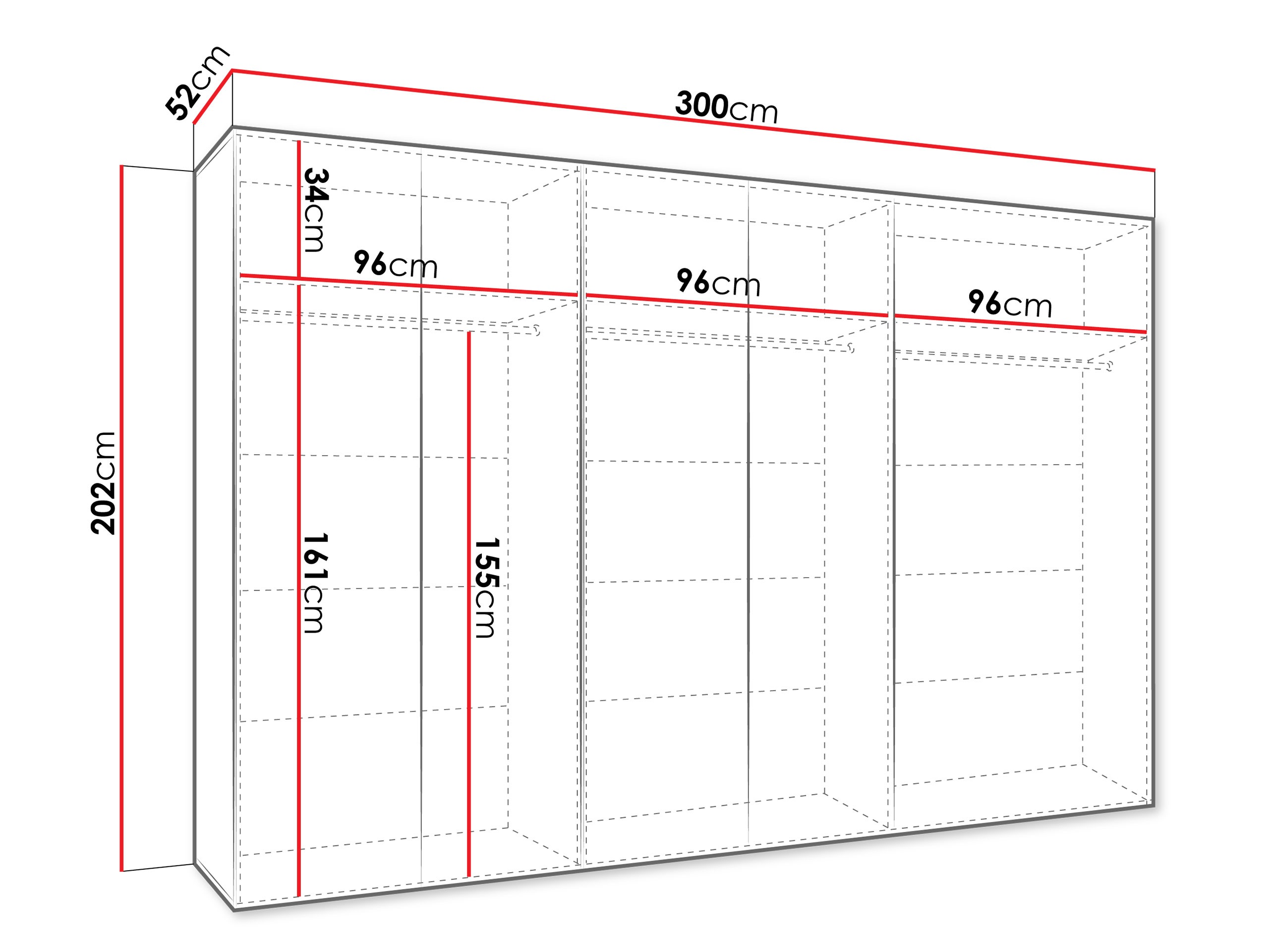 Skapis Hartford 599 (Melns)