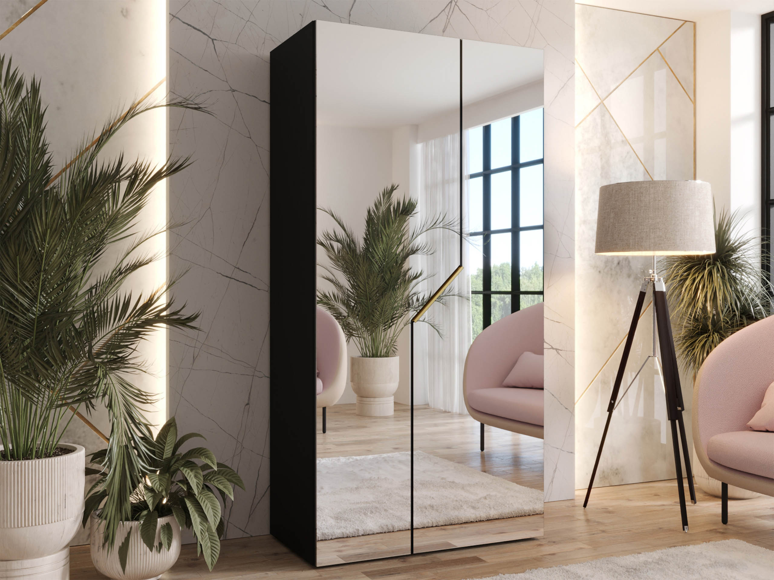 Skapis Hartford 600 (Melns)