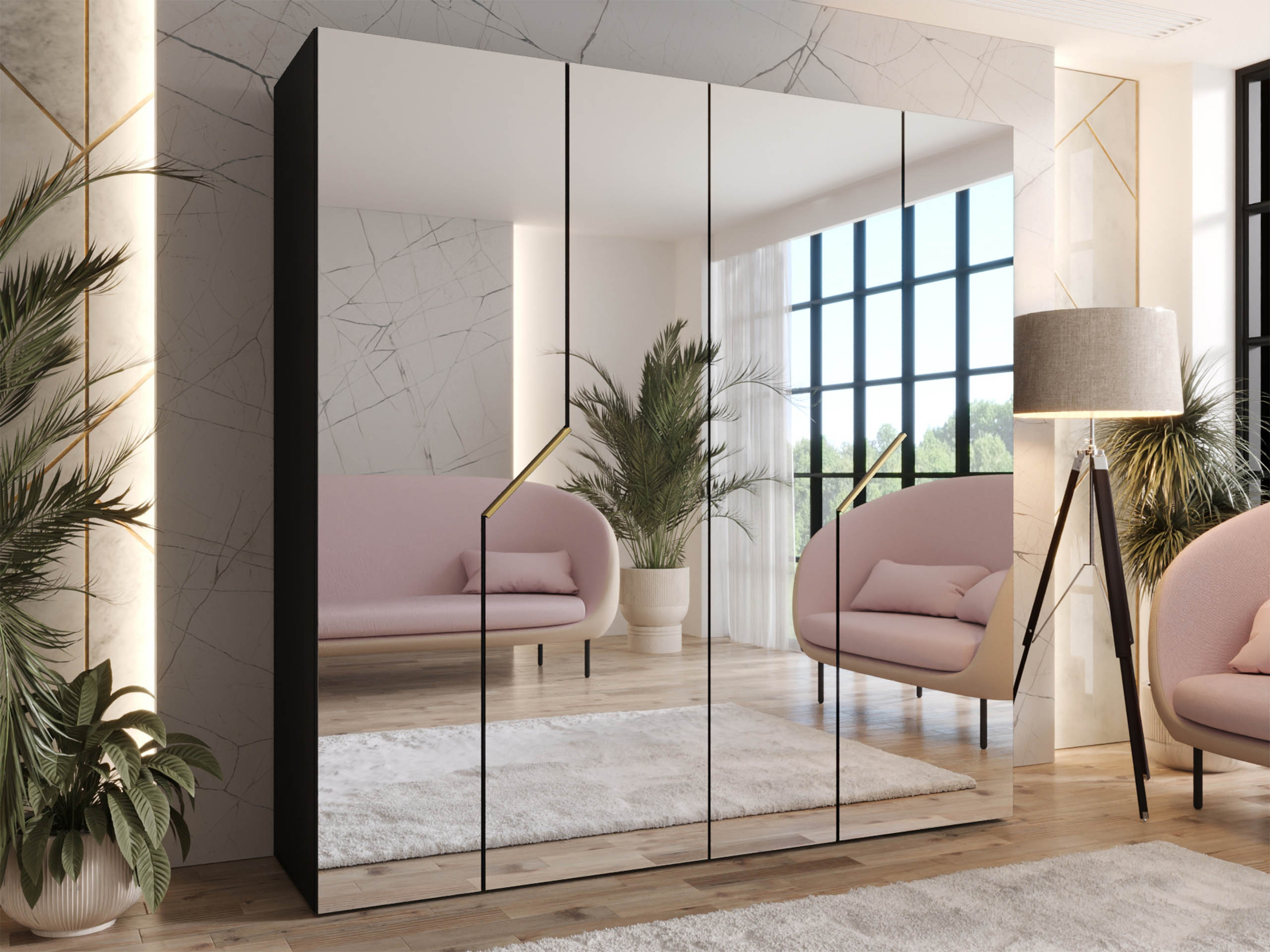 Skapis Hartford 601 (Melns)