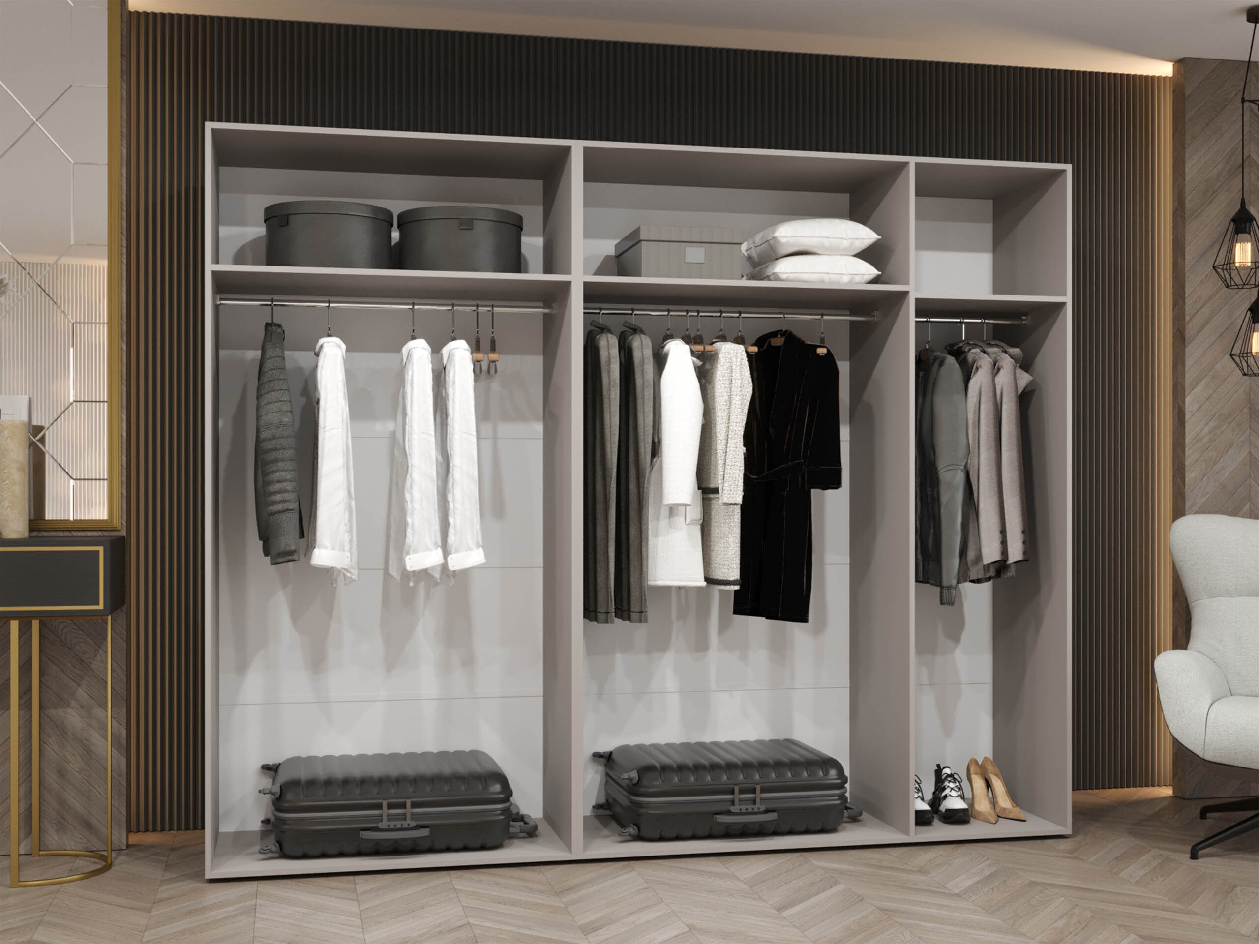 Skapis Hartford 606 (Melns)