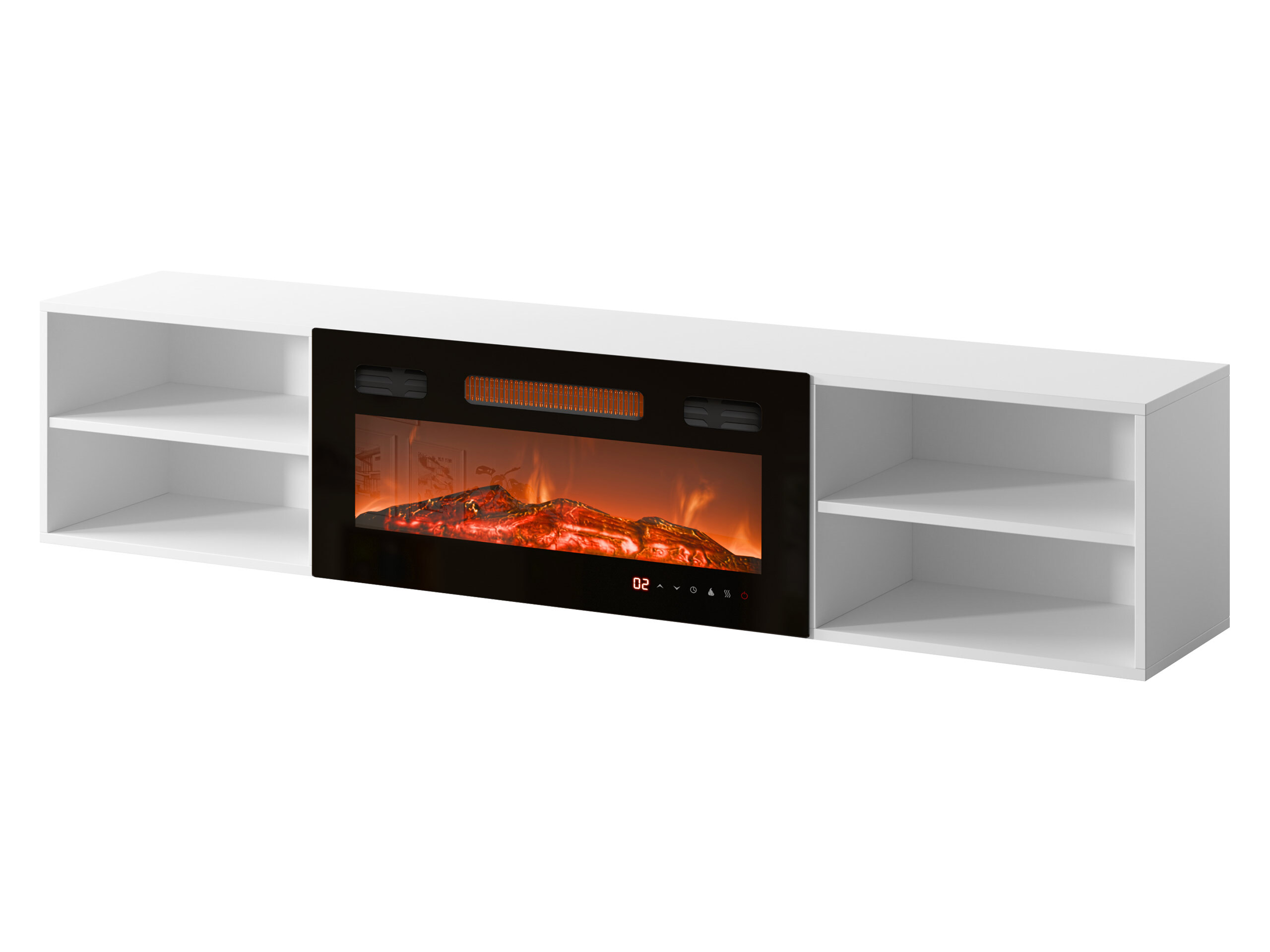 TV galds Charlotte 190 (Balts + Melns)