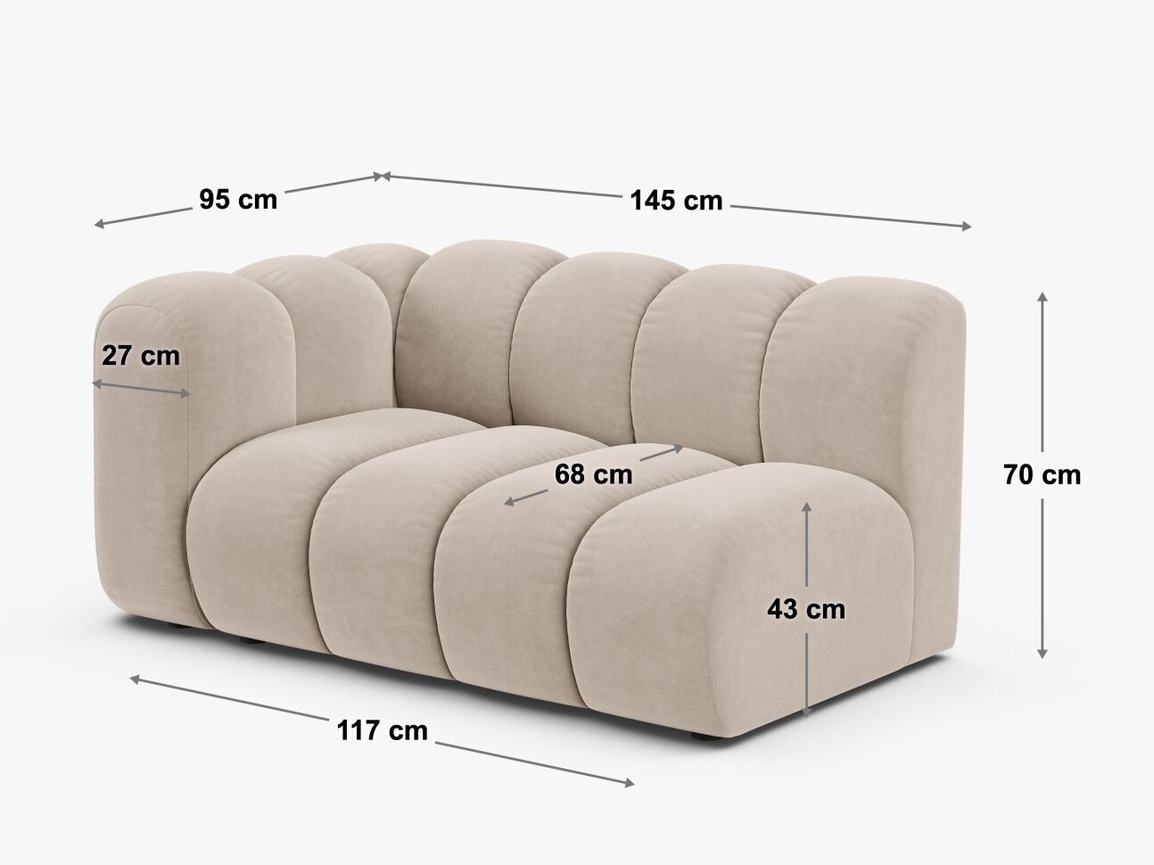 Moduļu krēsls Cirleve 115 (Salvador 1)