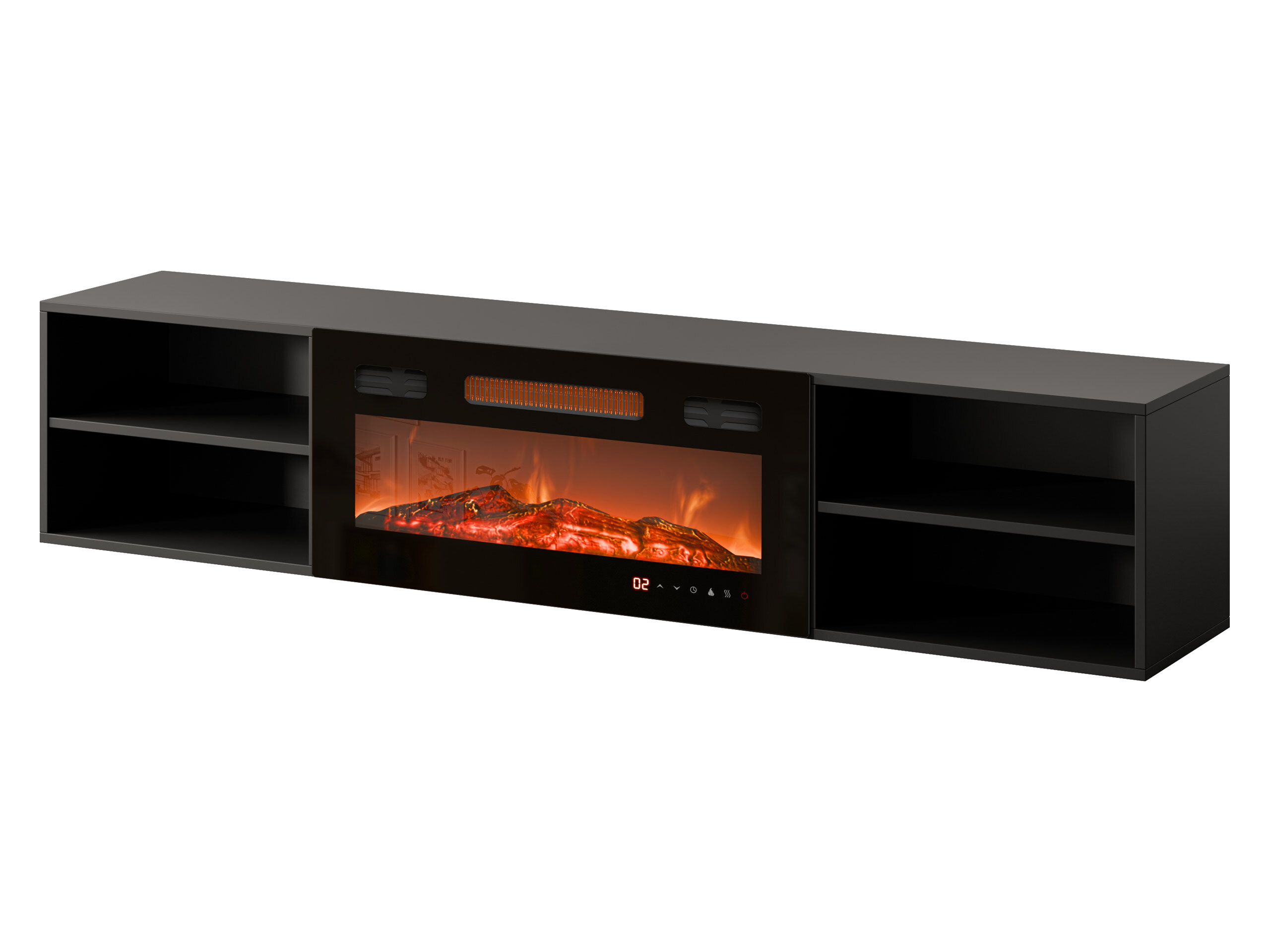 TV galds Charlotte 190 (Melns)