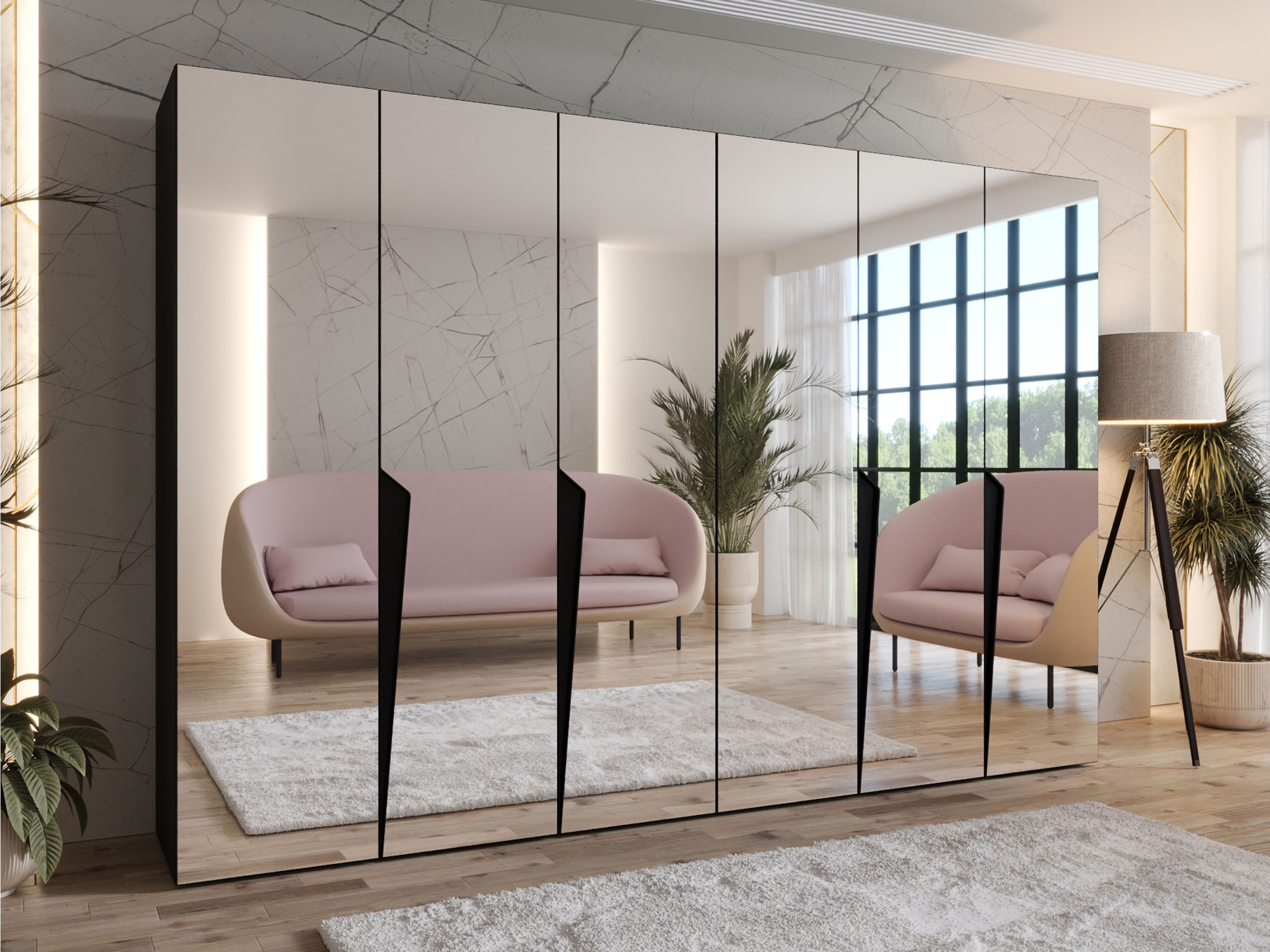 Skapis Hartford 617 (Melns)