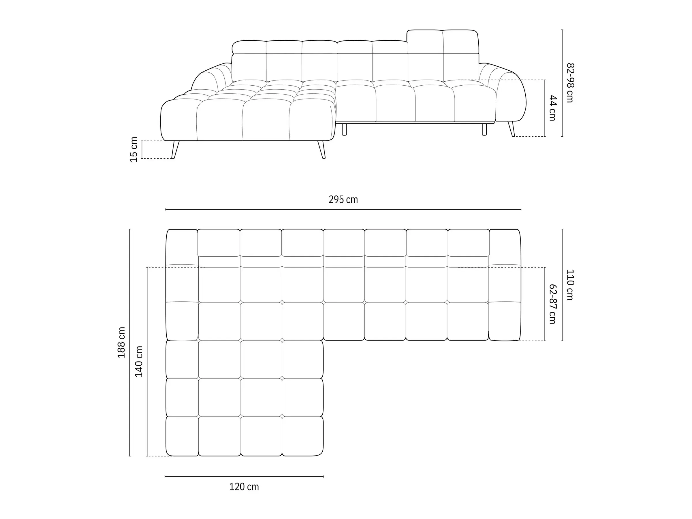 Stūra dīvāns Beckley 356 (Bluvel 22)
