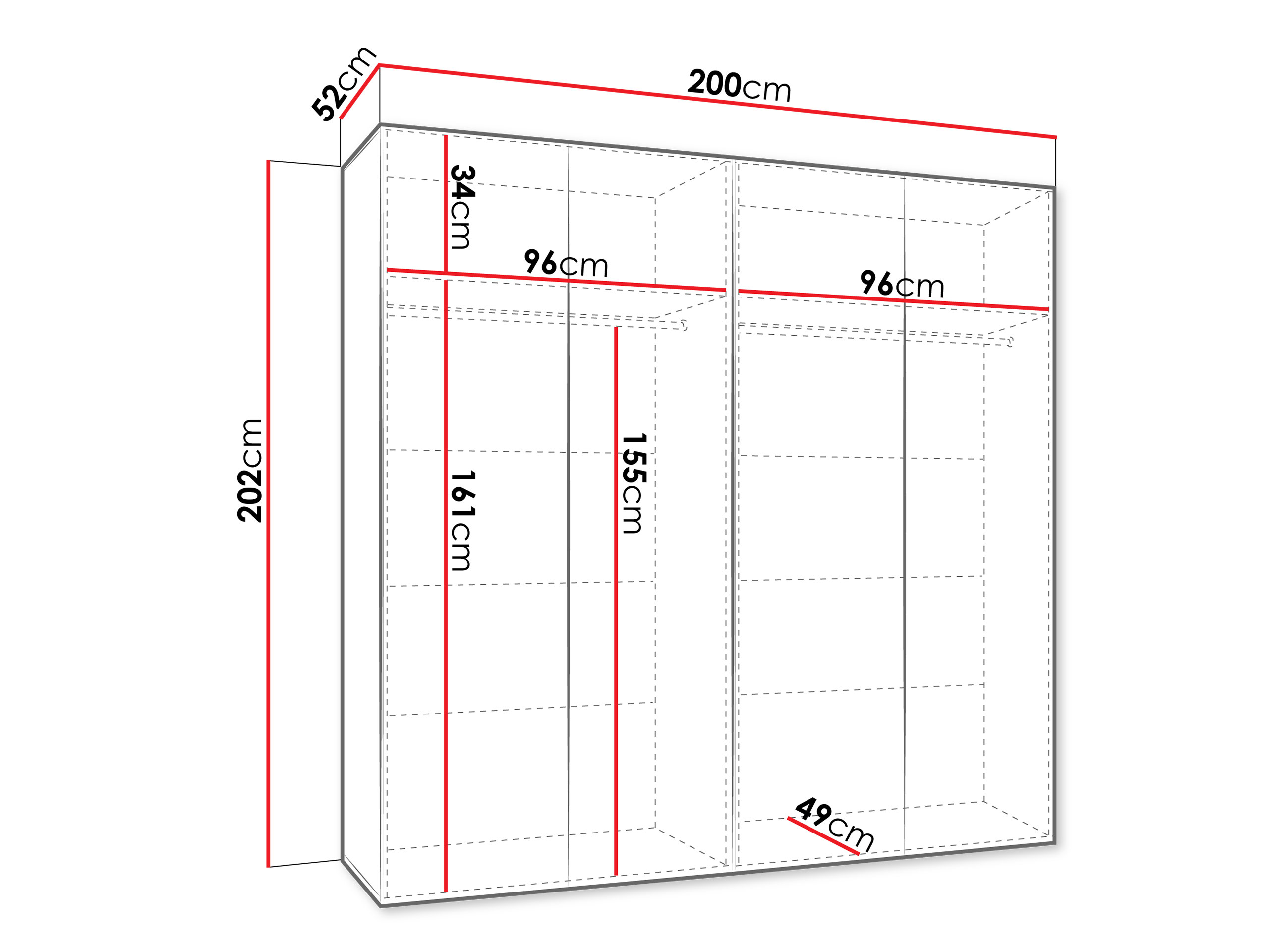 Skapis Hartford 620 (Balts)