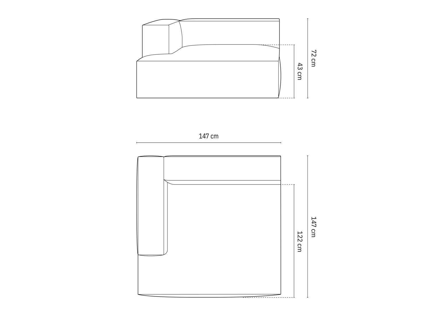 Moduļu krēsls Beckley F106 (Paris Cream)
