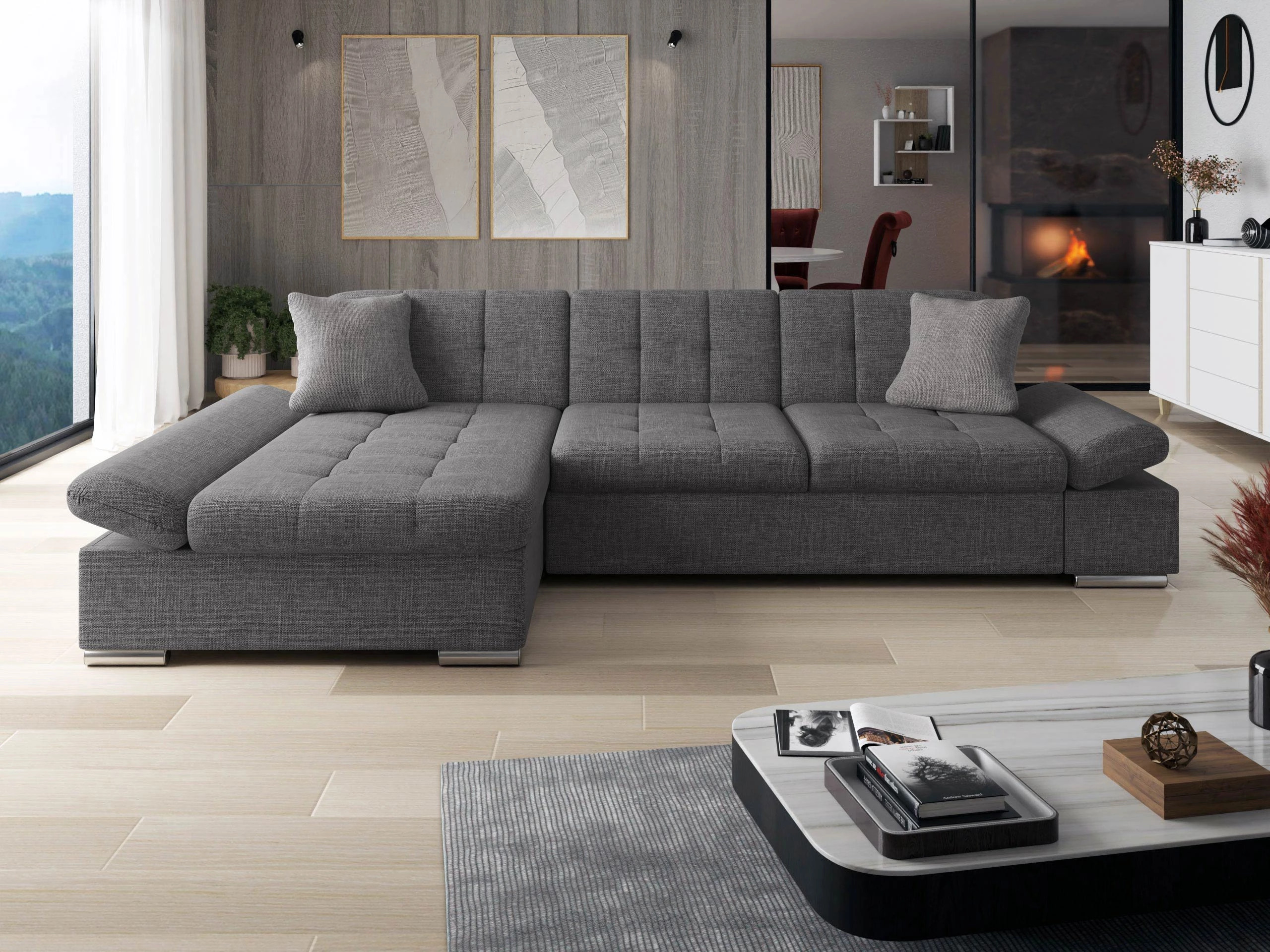 Stūra dīvāns Comfivo Serenitas (Lux 06 + Lux 05)