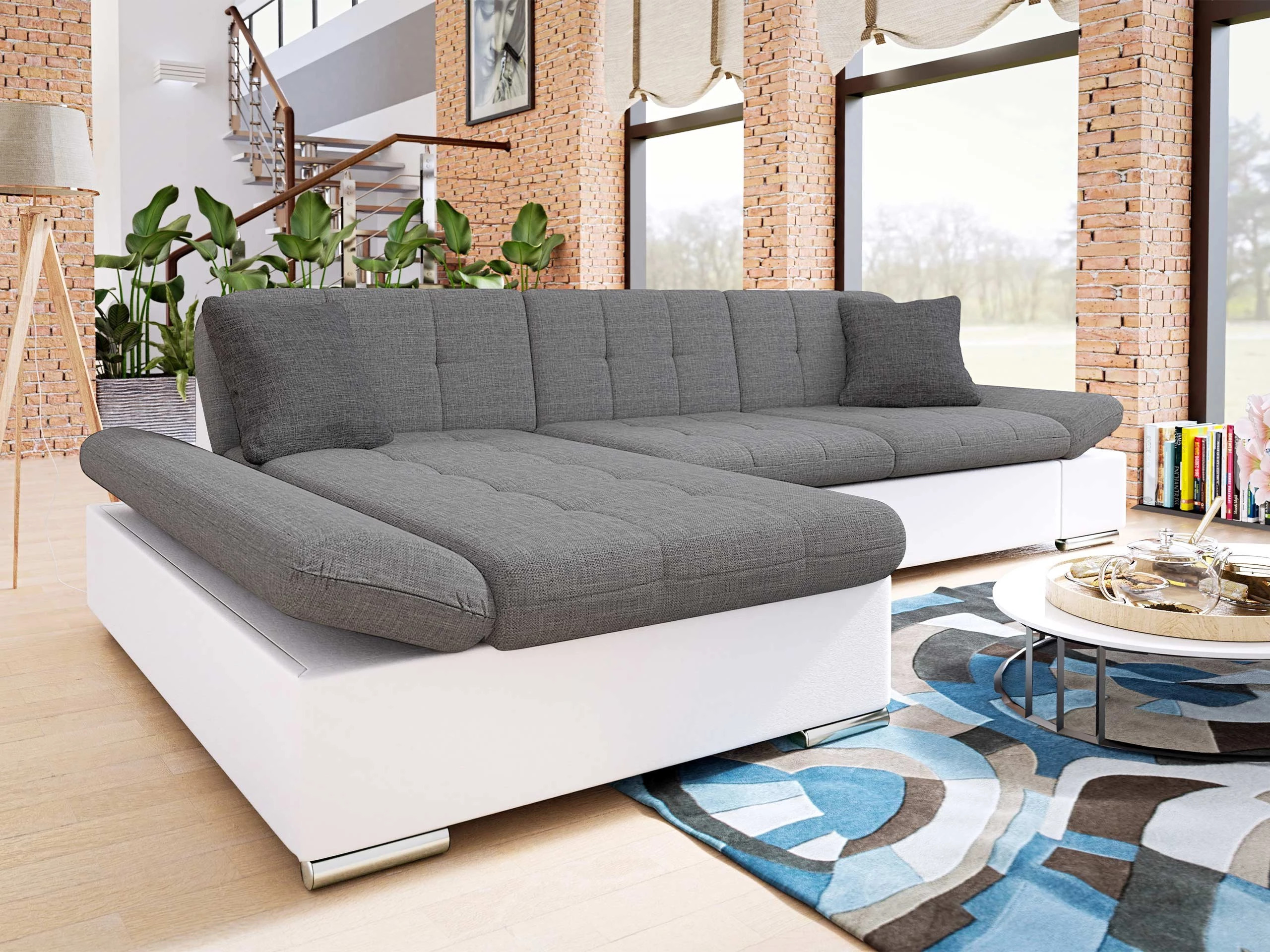 Stūra dīvāns Comfivo Serenitas (Soft 017 + Lux 05 + Lux 06)