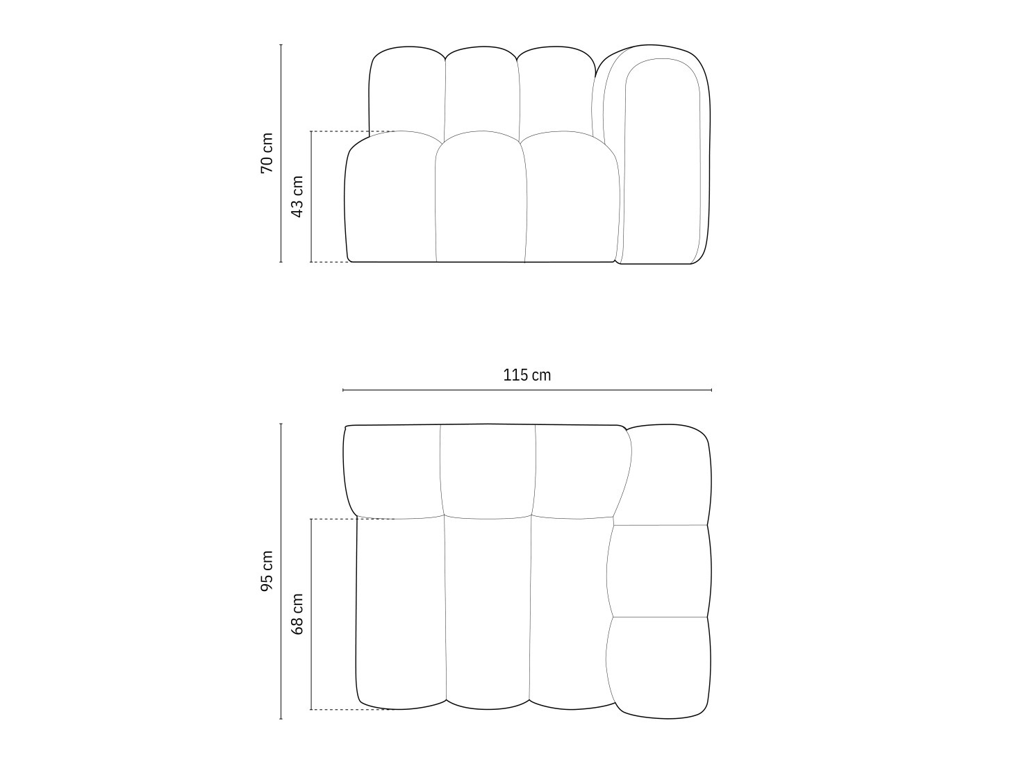 Moduļu krēsls Cirleve 110 (Eden 02)