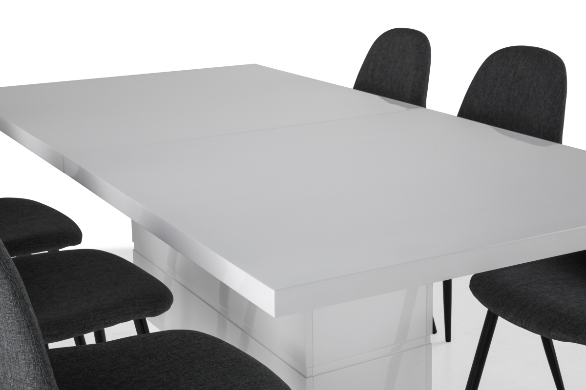 Ēdamistabas komplekts Scandinavian Choice 624 (Pelēks + Melns)