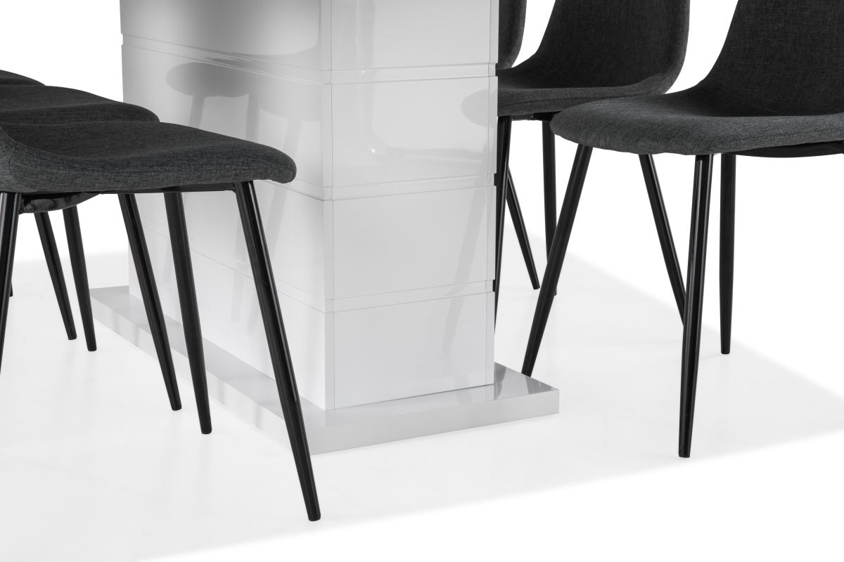 Ēdamistabas komplekts Scandinavian Choice 624 (Pelēks + Melns)
